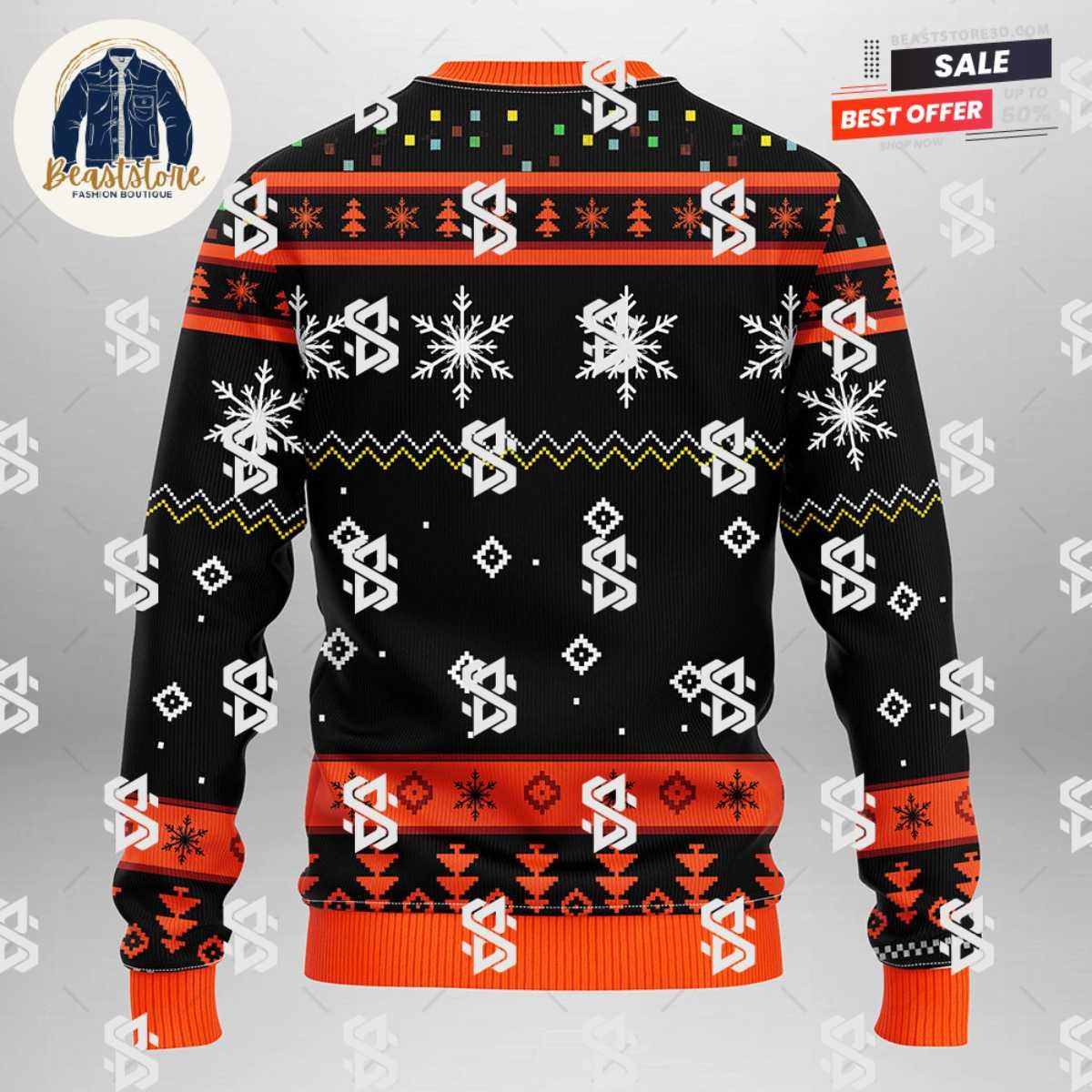 Anaheim Ducks Funny Grinch Christmas Ugly Sweater
