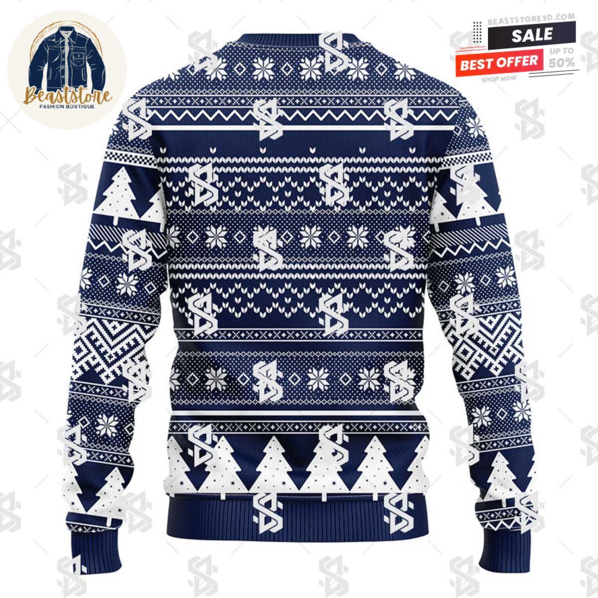 Auburn Tigers Grateful Dead Ugly Christmas Fleece Sweater