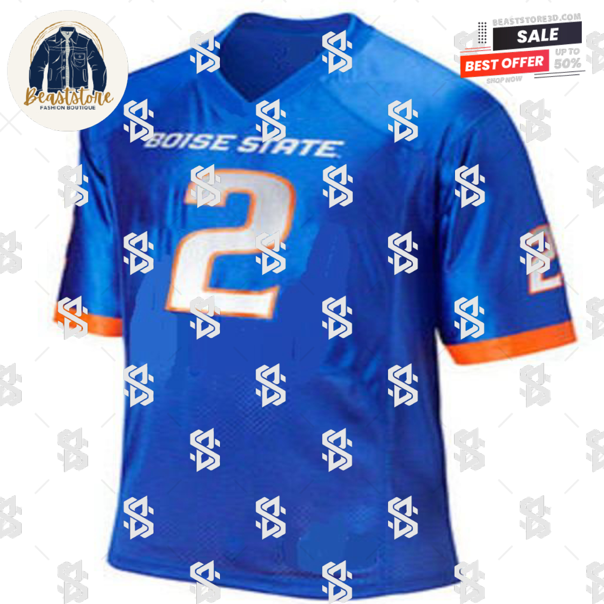 Boise State Broncos Custom Jersey NCAA College Football Blue