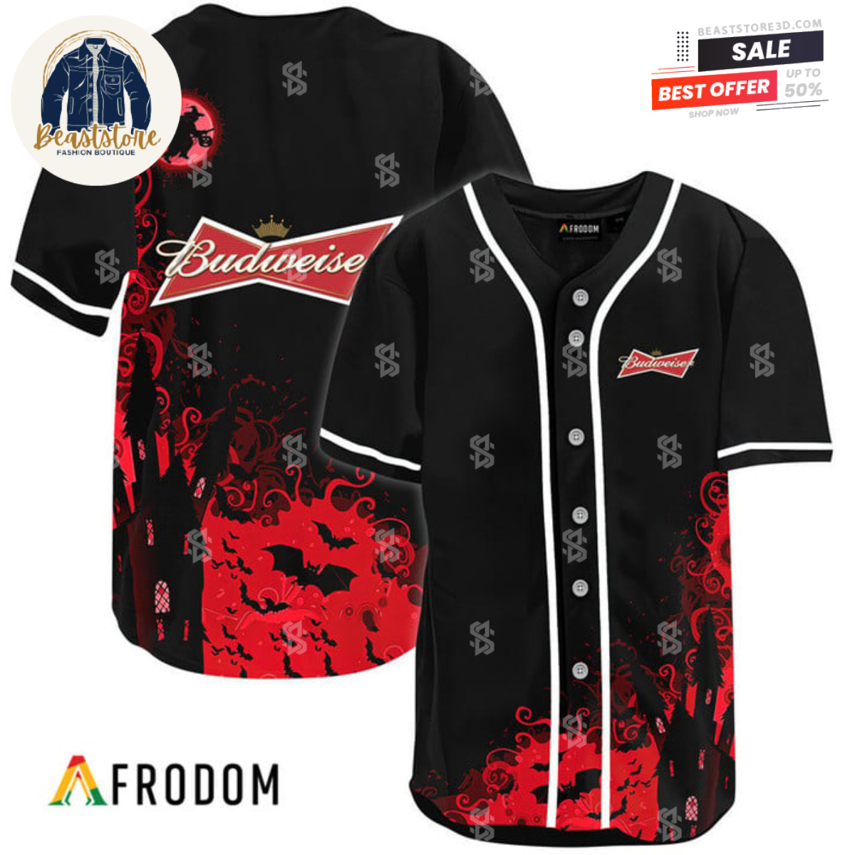 Corona Extra Black Witch Halloween Baseball Jersey - Beaststore3d