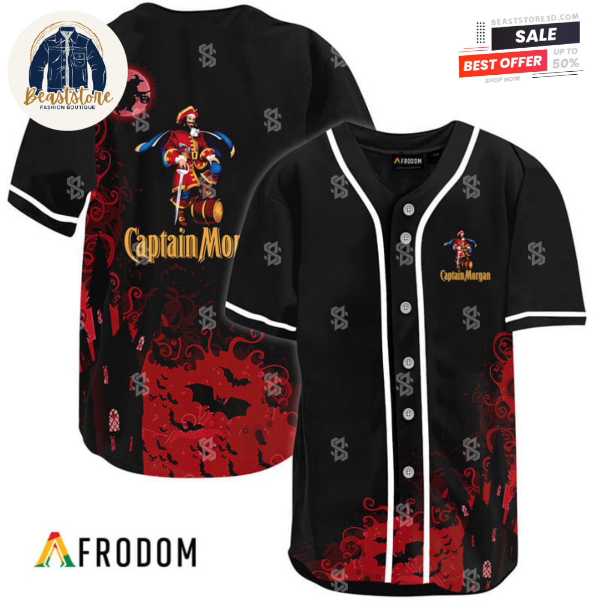 Personalized Basic Captain Morgan Baseball Jersey - Afrodom in 2023