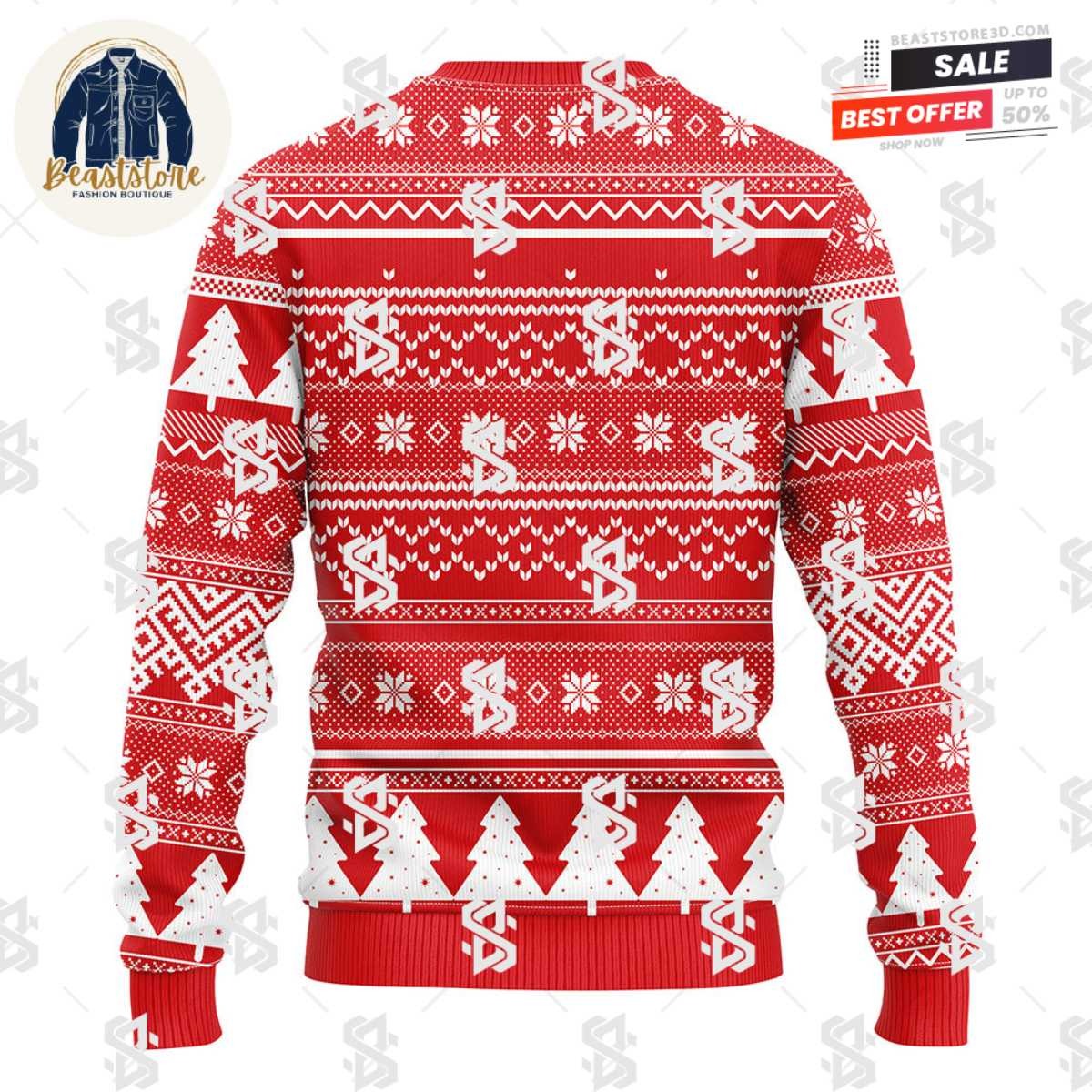 Carolina Hurricanes Grateful Dead Ugly Christmas Fleece Sweater
