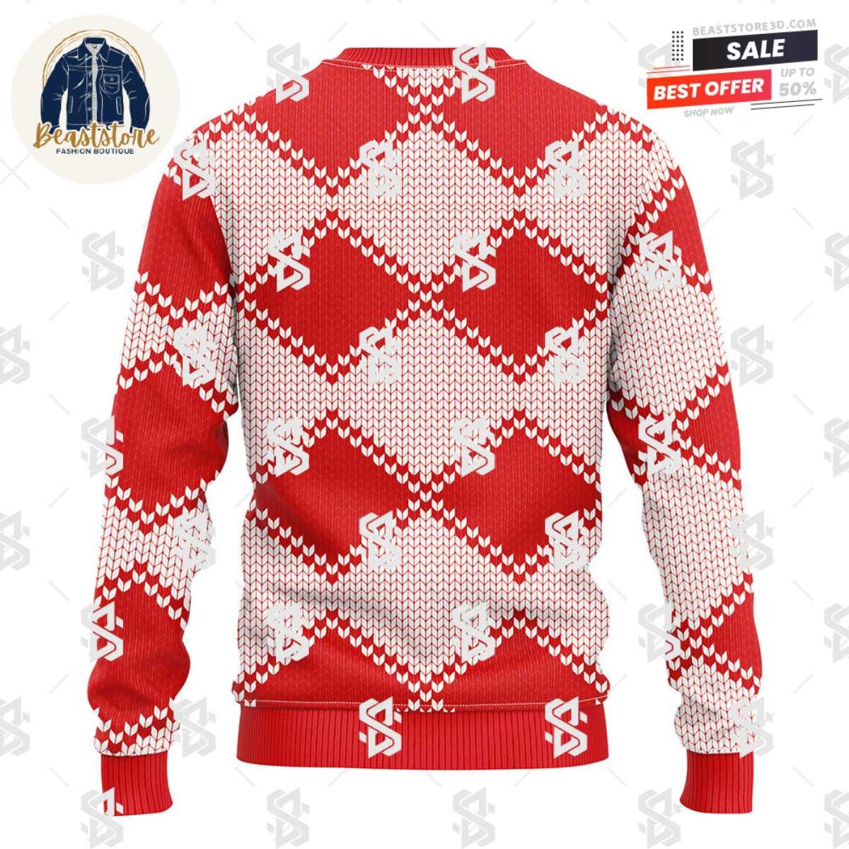 Chicago Blackhawks Pub Dog Christmas Ugly Sweater