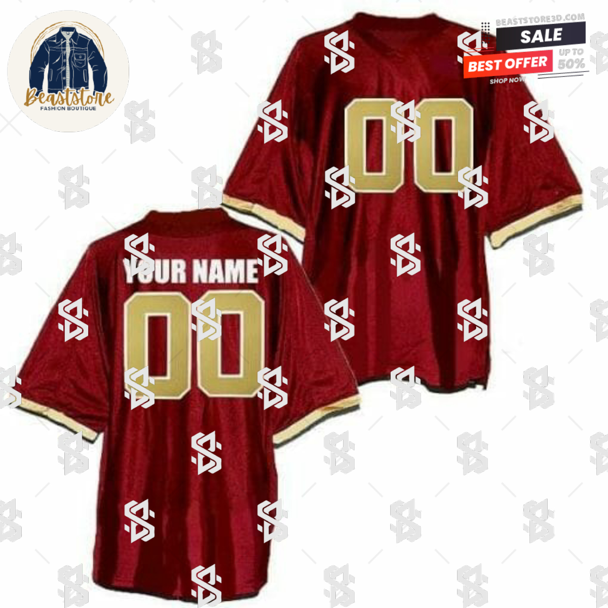 Custom Boston College Eagles Style Jersey Football