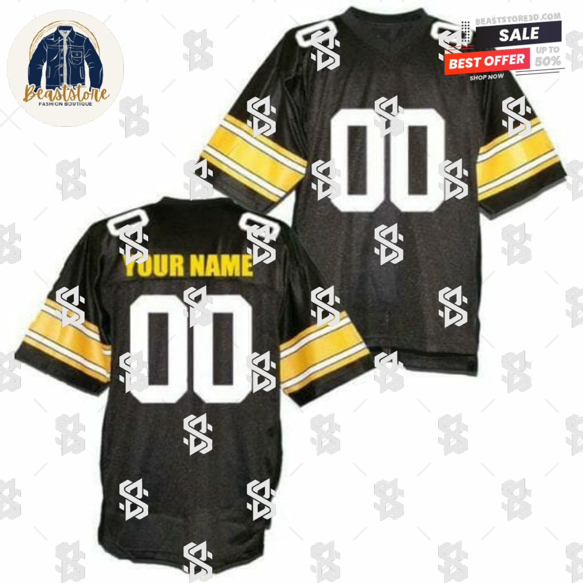 Custom Iowa Hawkeyes Football Jersey Name Number NCAA College Black