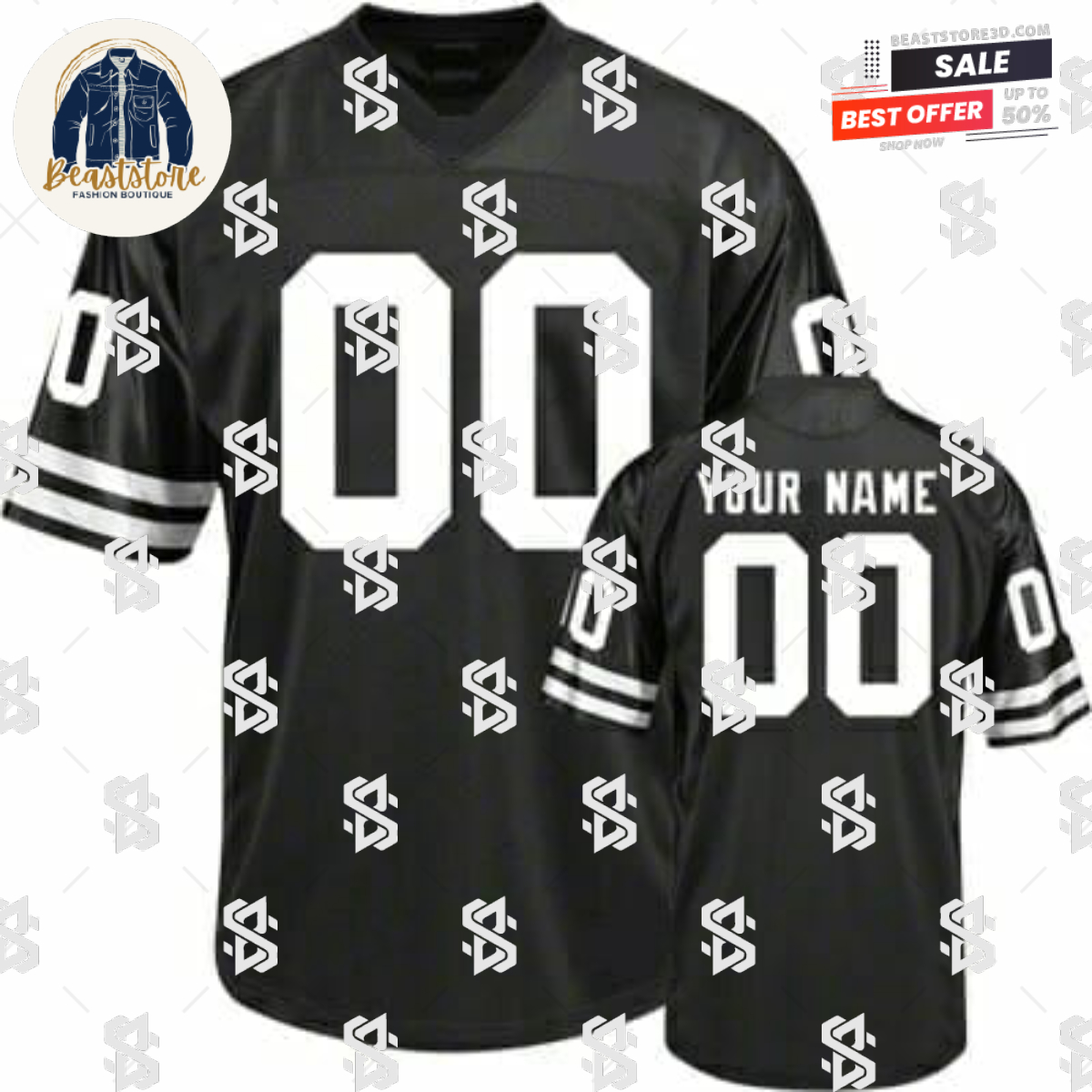 Custom Nebraska Cornhuskers Jersey Name Number College Football Black