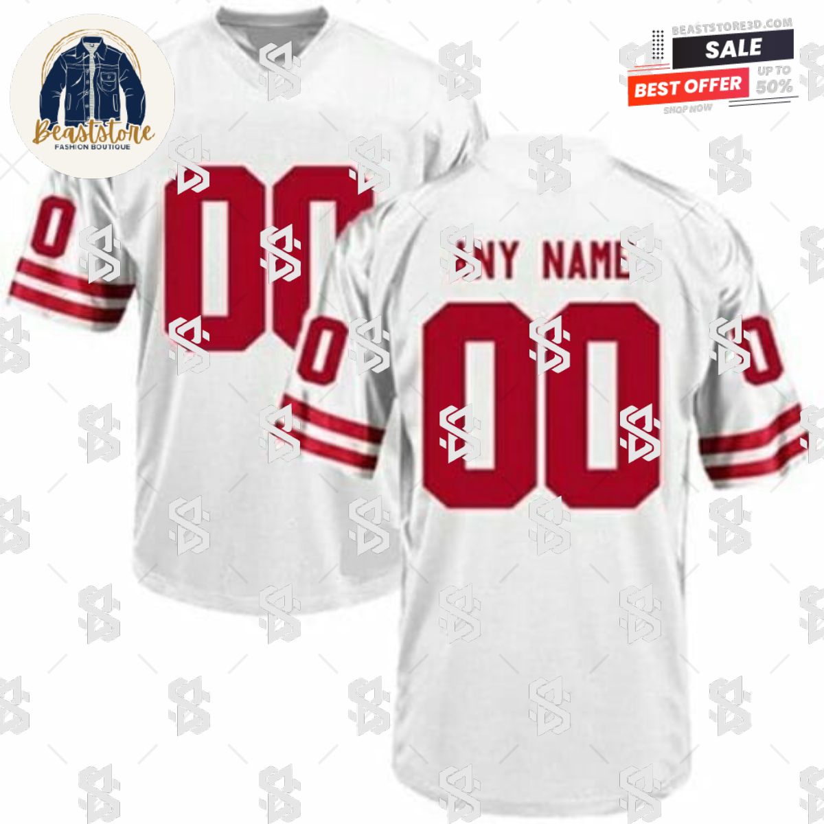 Custom Nebraska Football Jersey Name Number College White