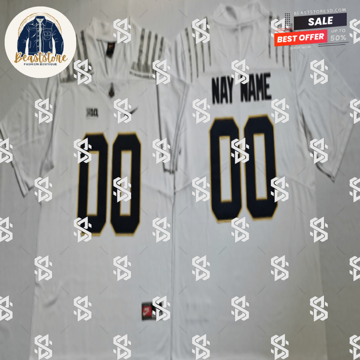 Custom Purdue Boilermakers Jersey Name Number College Football White