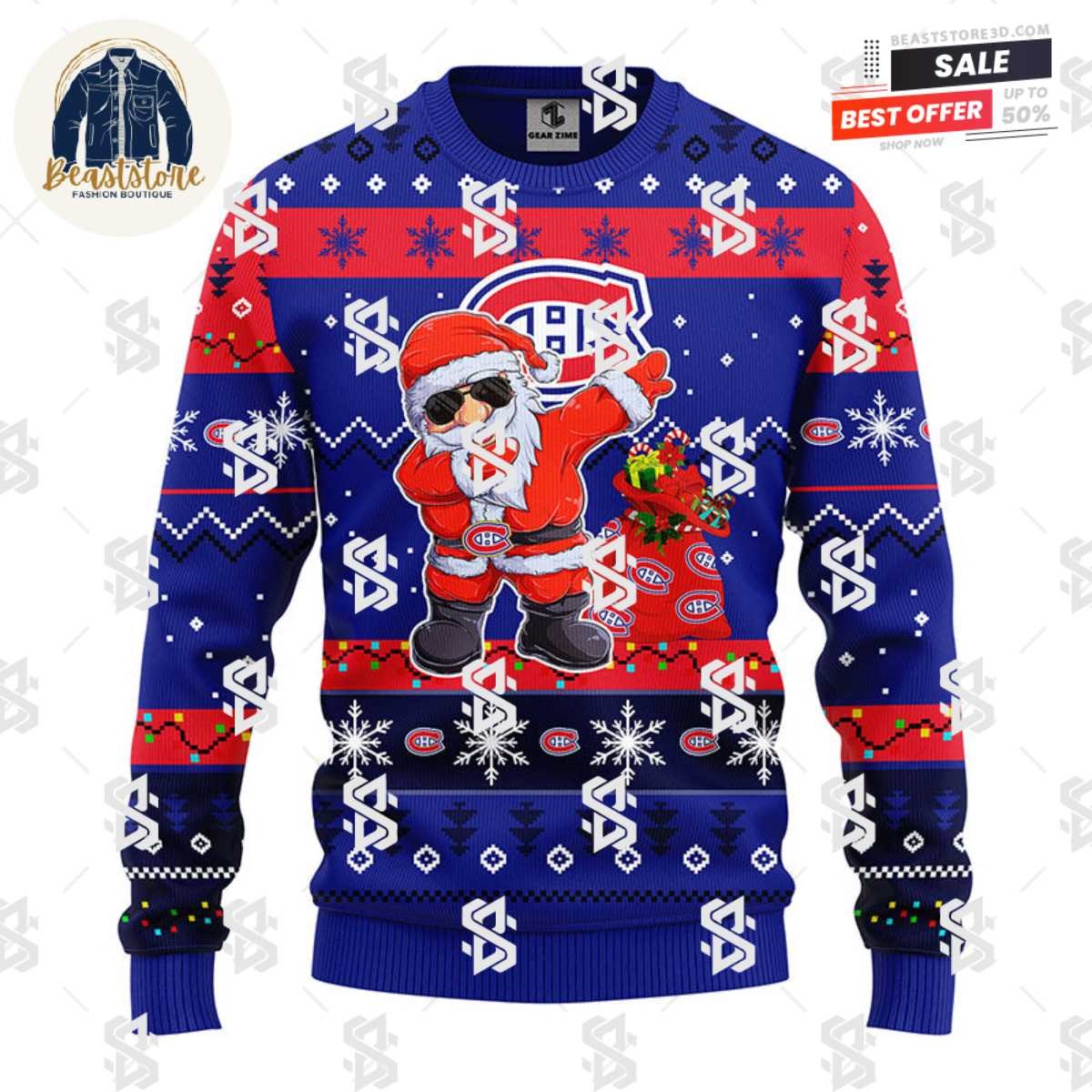 Dabbing Santa Claus Christmas Ugly Sweater