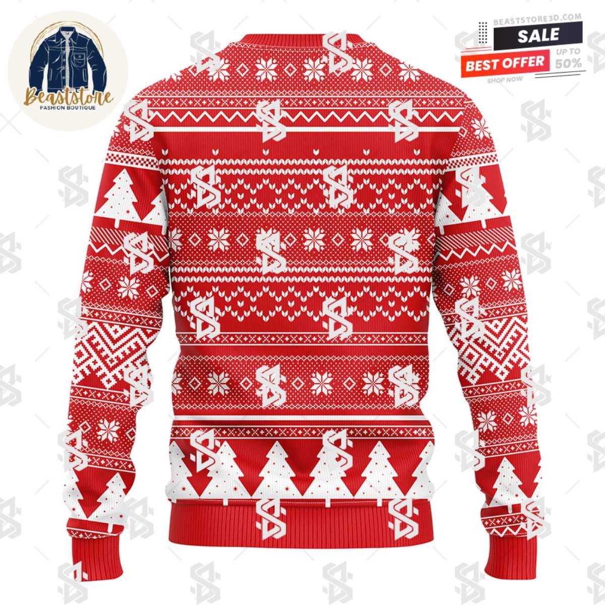 Detroit Red Wings Grinch Hug Christmas Ugly Sweater