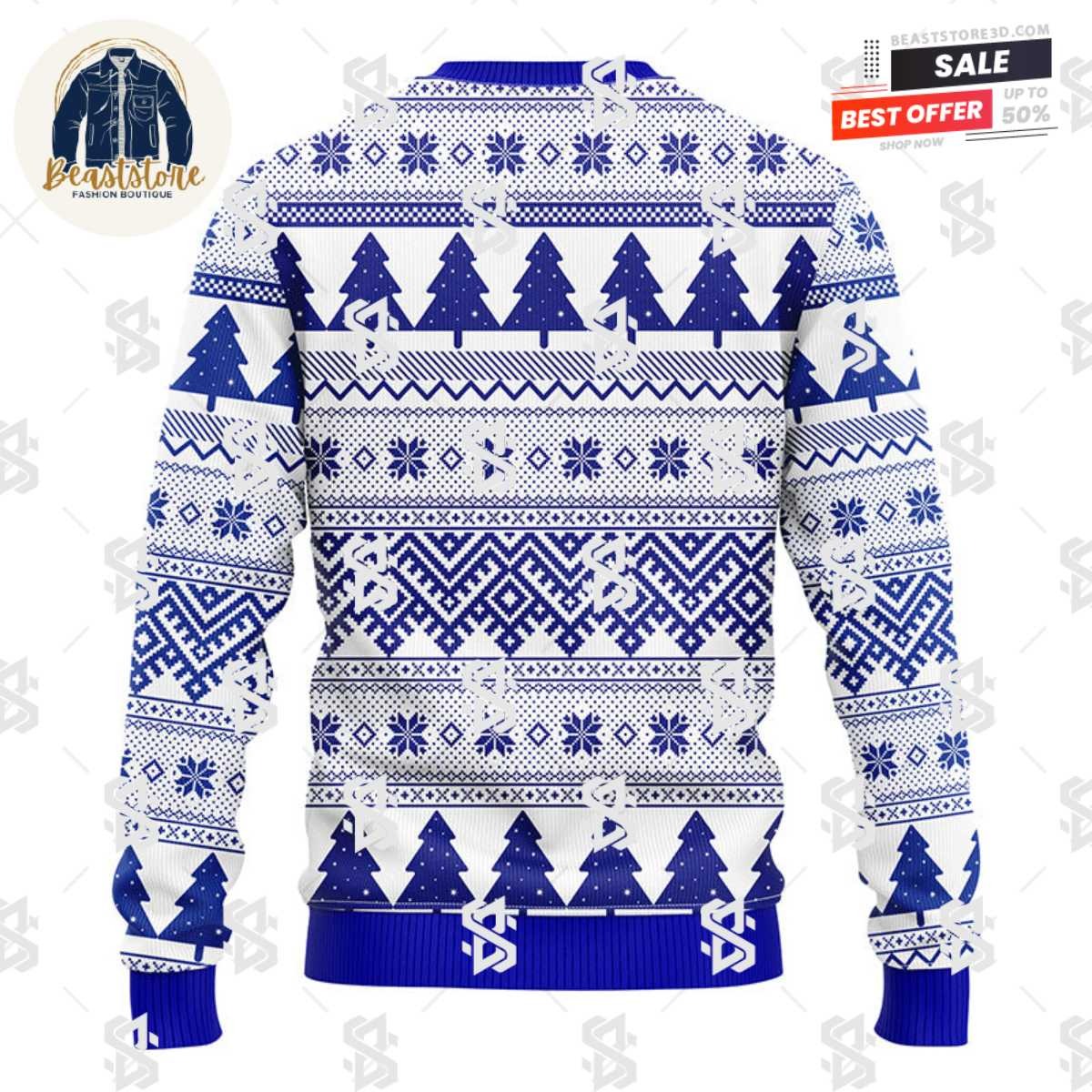 Duke Blue Devils Minion Christmas Ugly Sweater