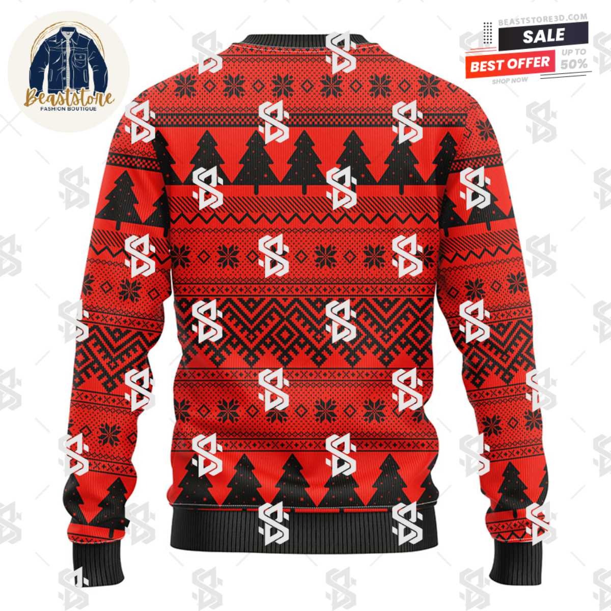 Georgia Bulldogs Tree Ball Christmas Ugly Sweater