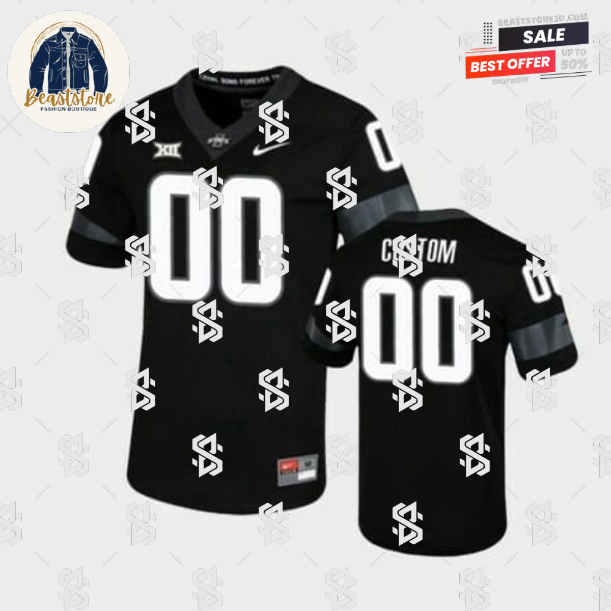 Iowa State Custom Jersey Name Number Black Untouchable Game
