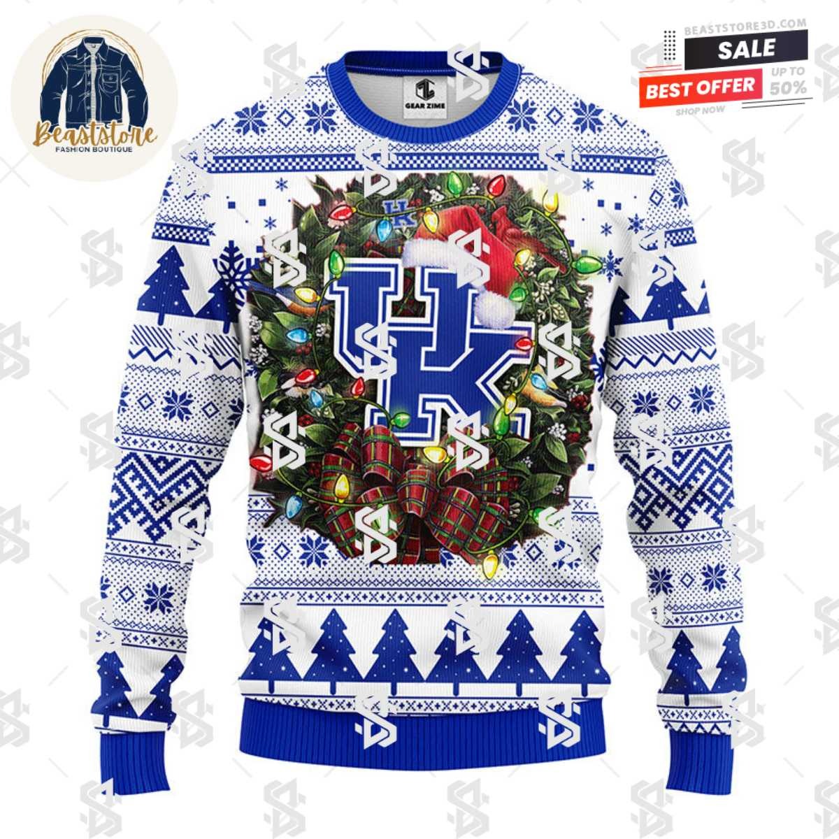 Kentucky Wildcats Christmas Ugly Sweater