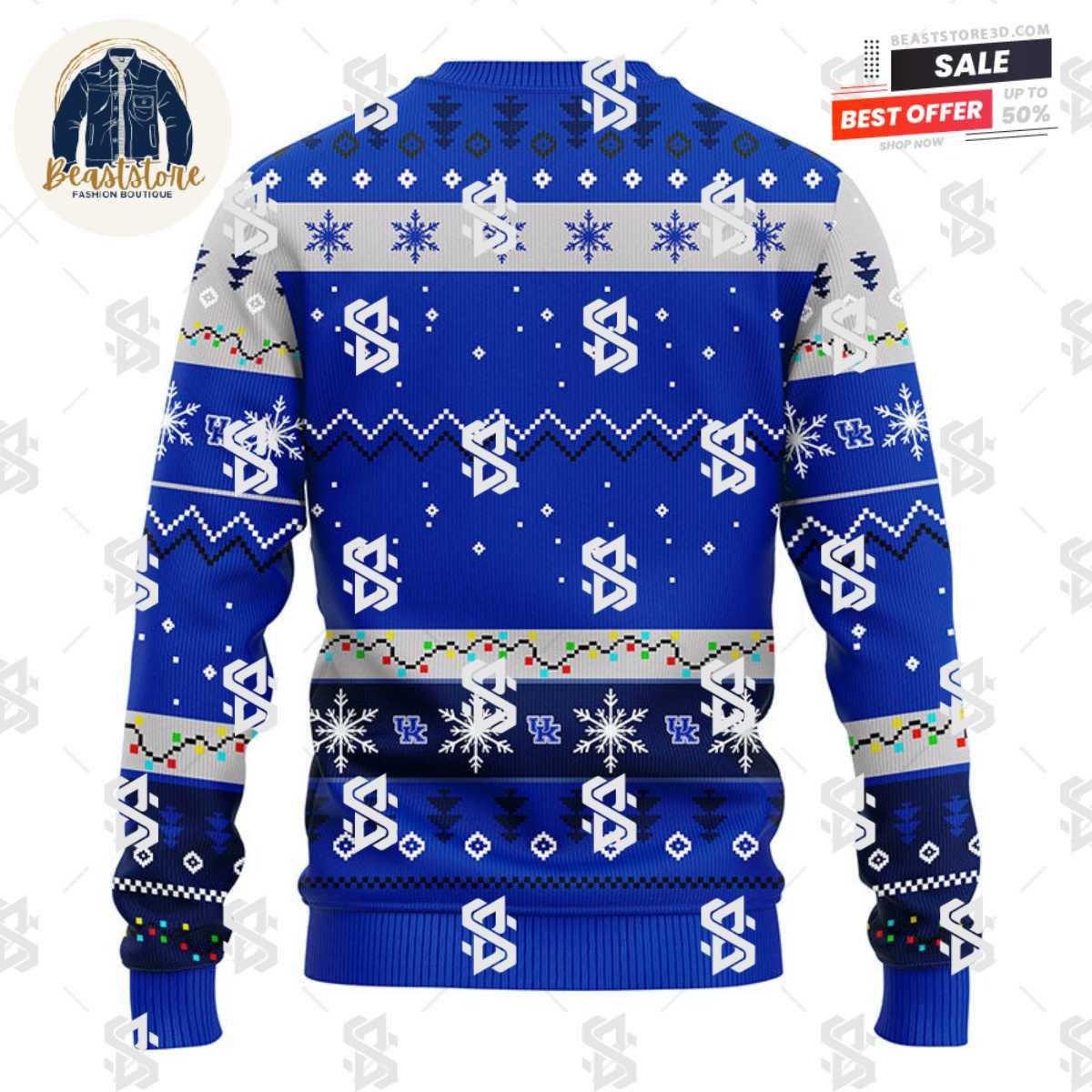 Kentucky Wildcats Hohoho Mickey Christmas Ugly Sweater