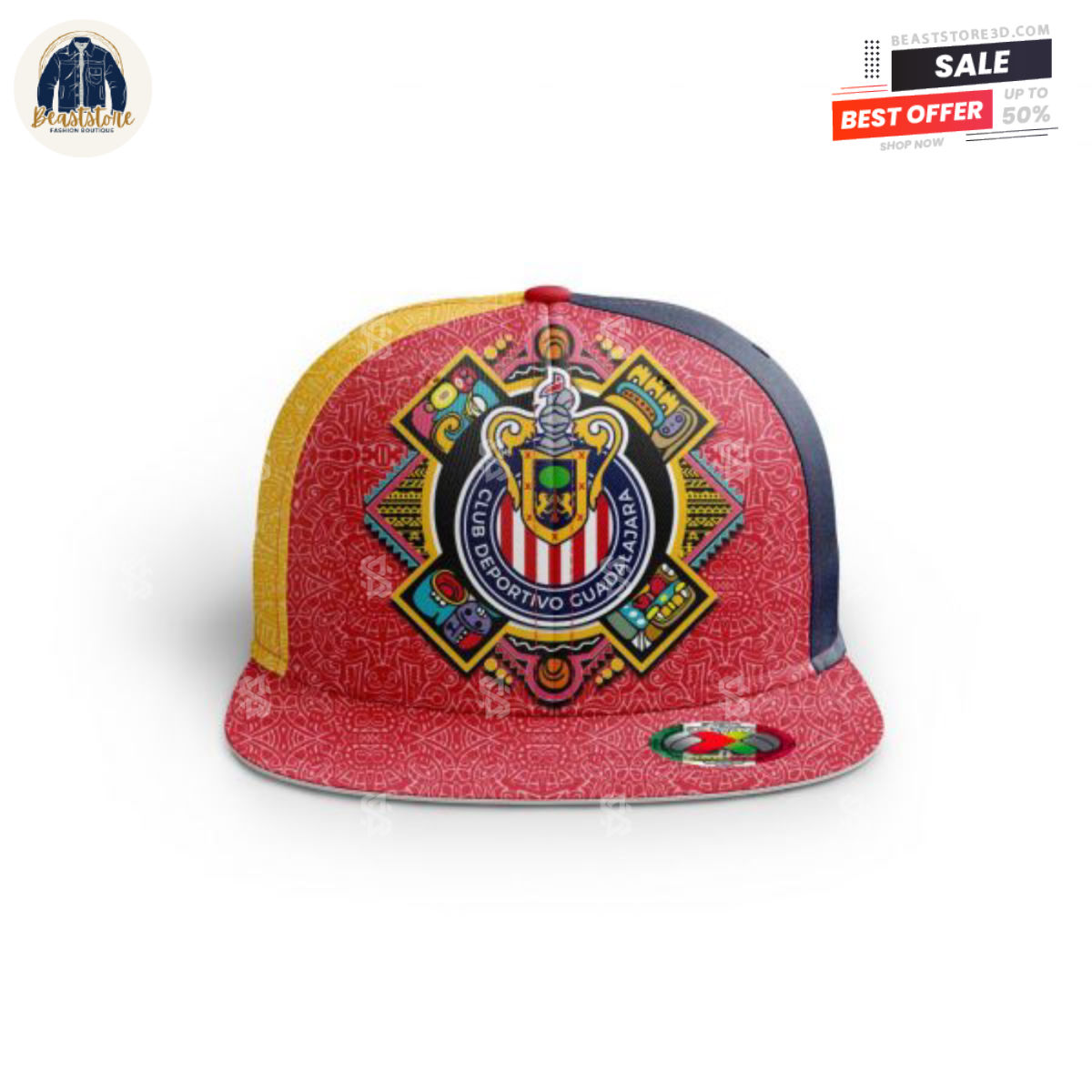 Liga MX C.D. Guadalajara Football Customized Snapback Cap