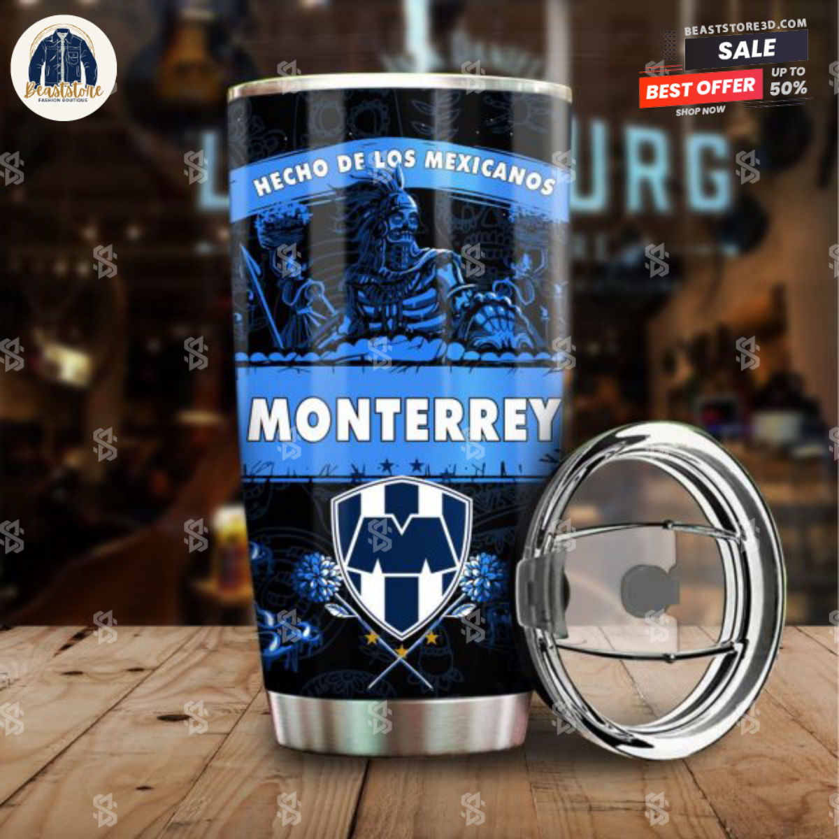Liga MX C.F. Monterrey Hecho De Los Mexicanos Tumbler