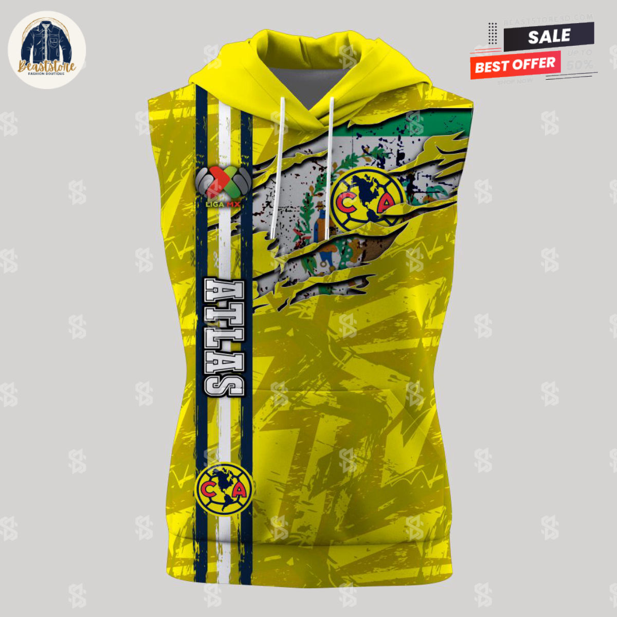 Liga MX Club America Sleeveless Hoodie