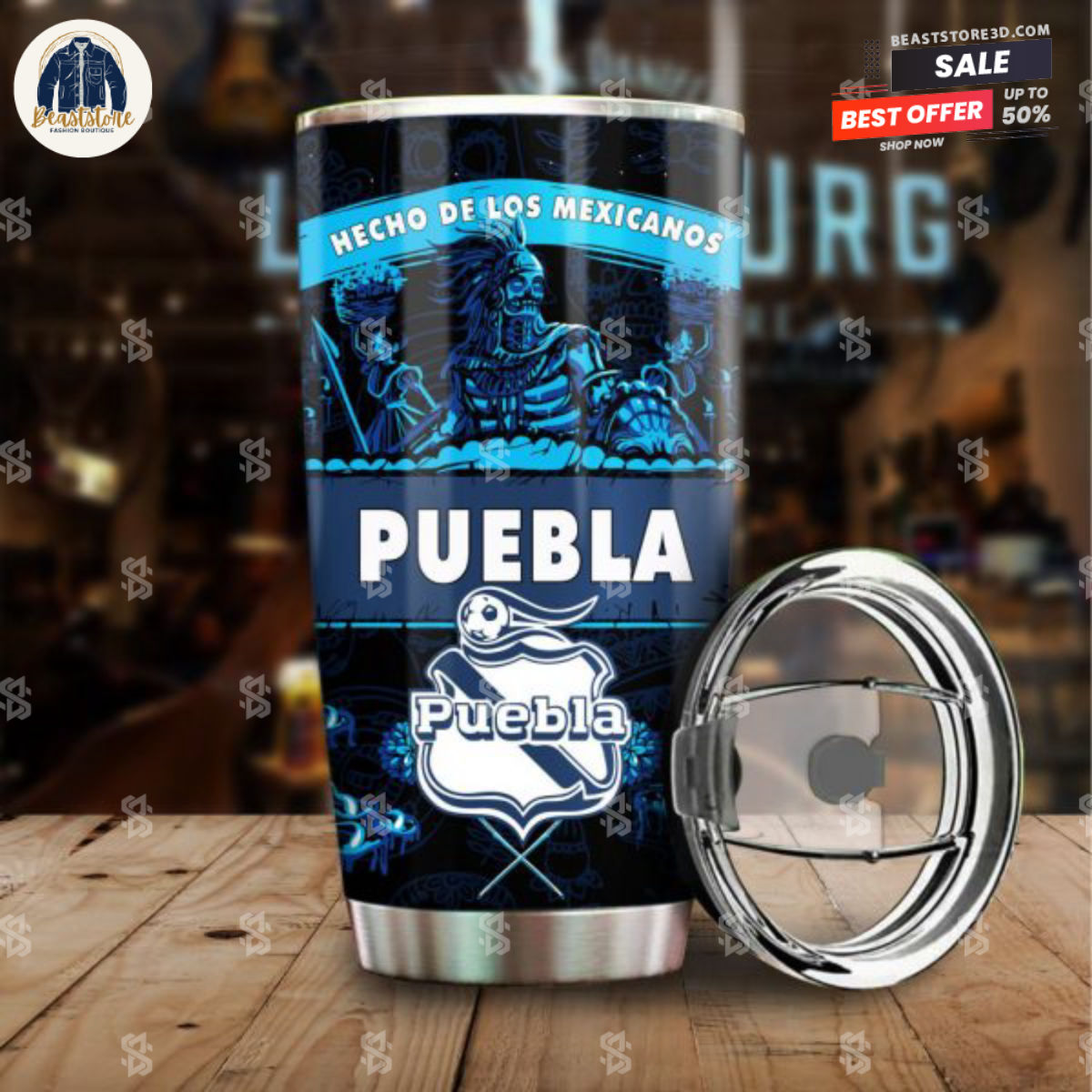 Liga MX Club Puebla Hecho De Los Mexicanos Tumbler