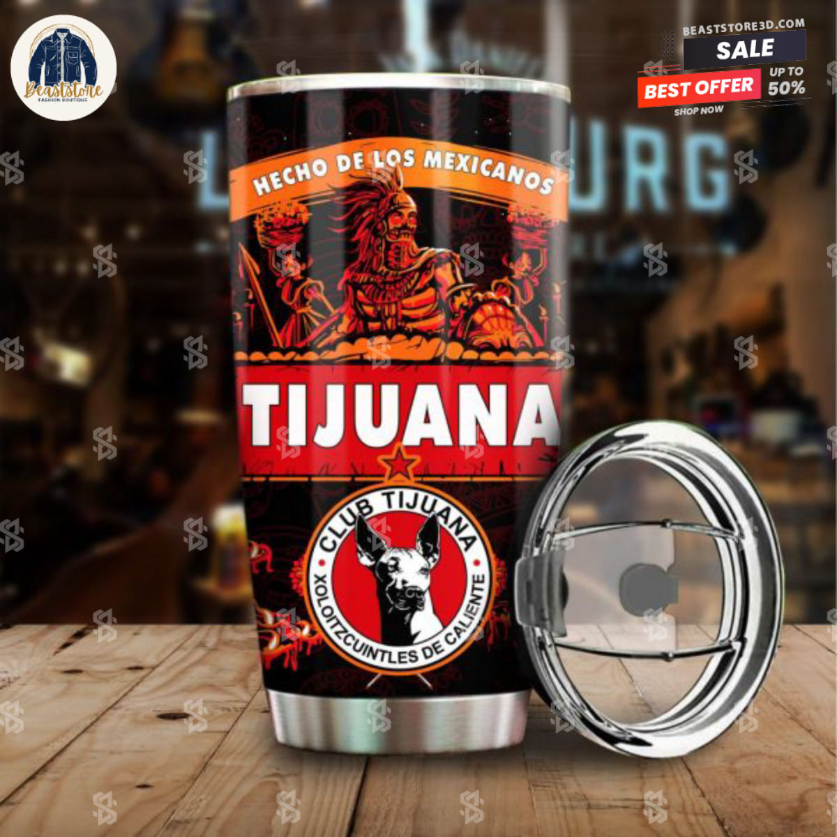 Liga MX Club Tijuana Hecho De Los Mexicanos Tumbler
