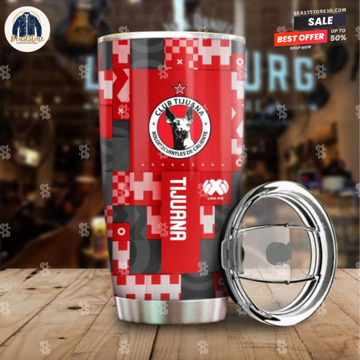 Liga MX Club Tijuana Personalized Tumbler