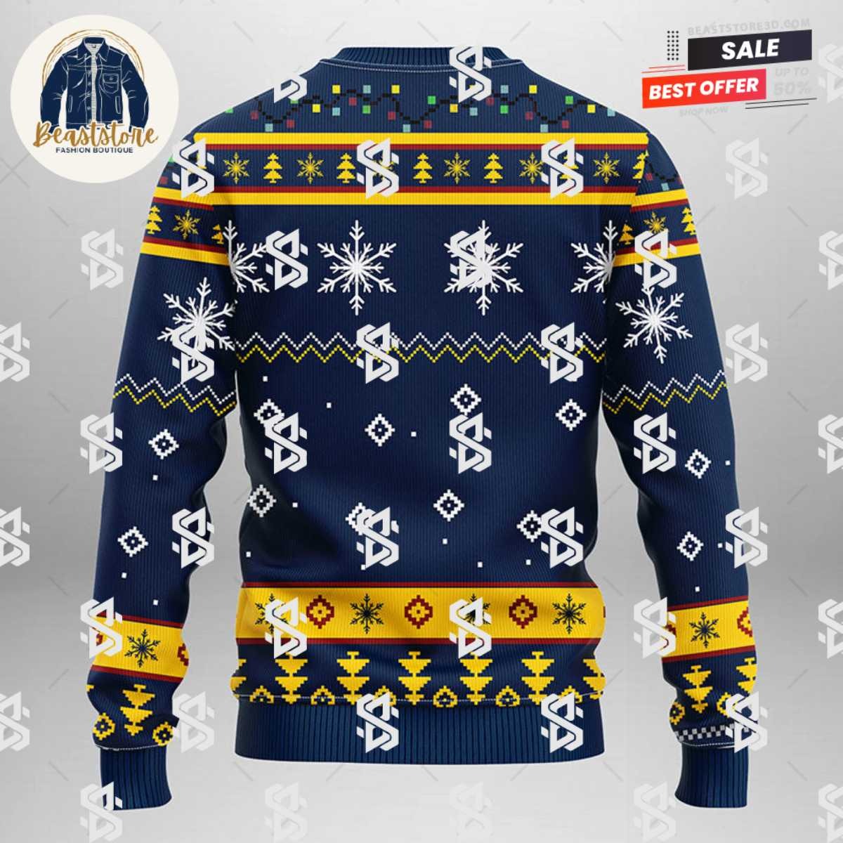Michigan Wolverines Funny Grinch Christmas Ugly Sweater