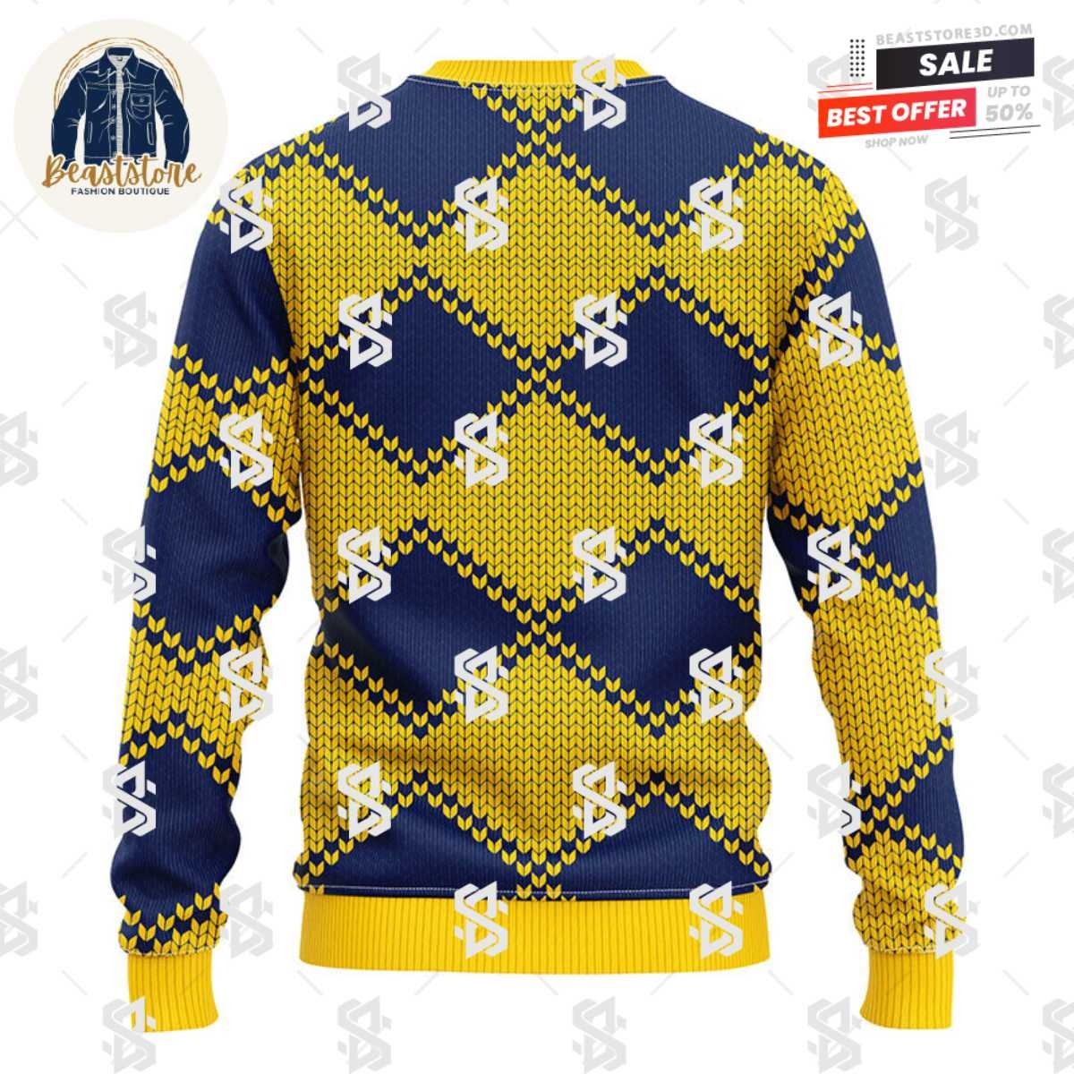 Michigan Wolverines Pub Dog Christmas Ugly Sweater