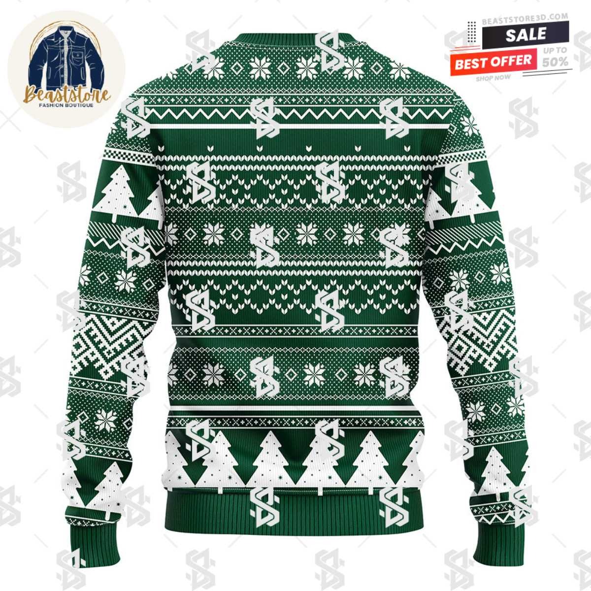 Minnesota Wild Groot Hug Christmas Ugly Sweater