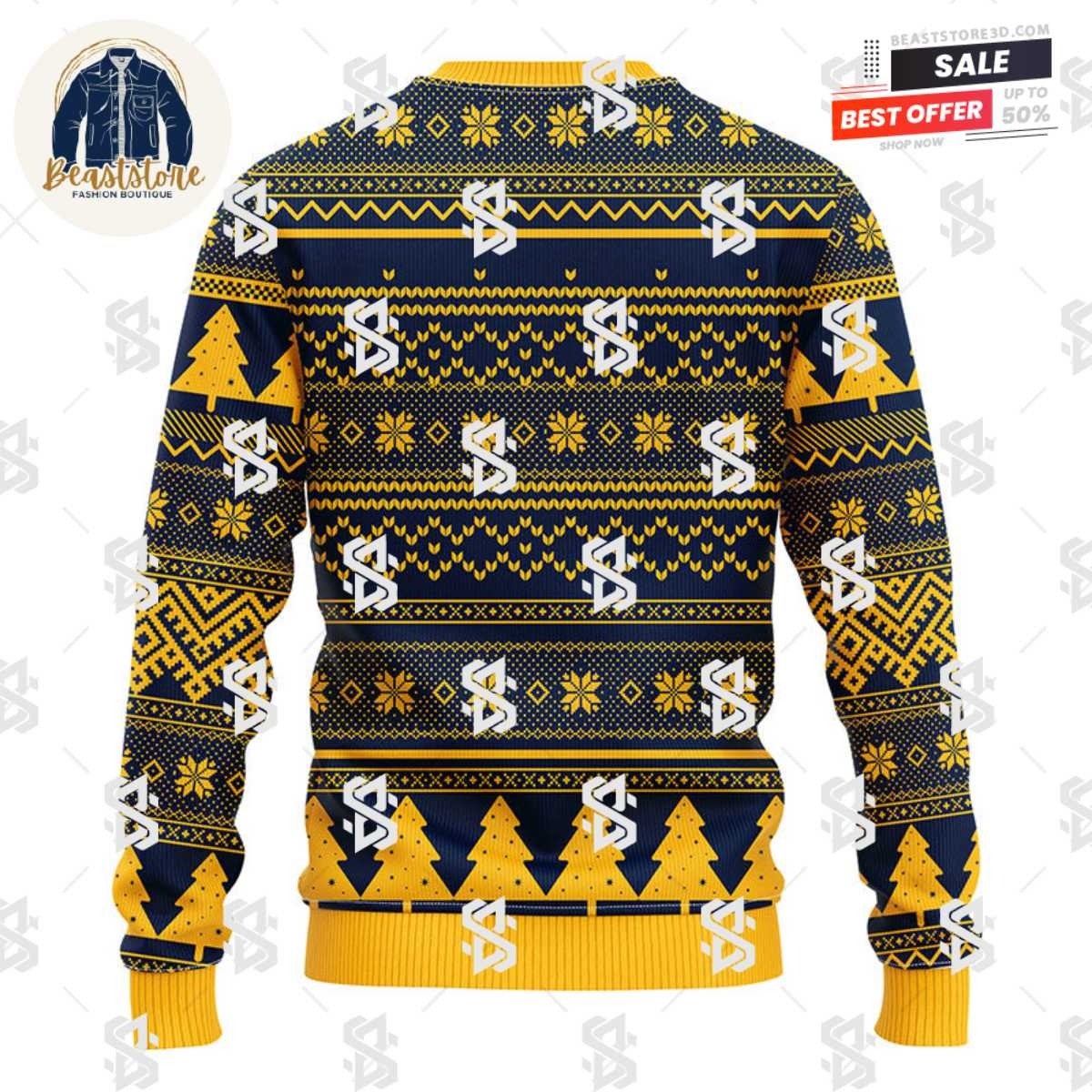 Nashville Predators Groot Hug Christmas Ugly Sweater