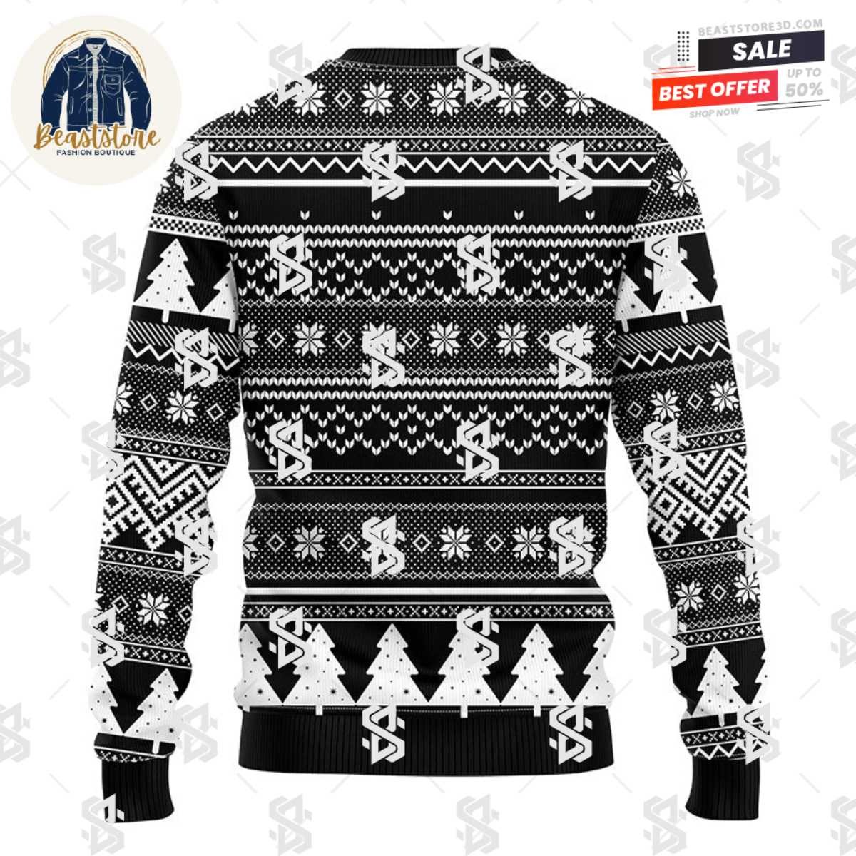 Oakland Raiders Grateful Dead Ugly Christmas Fleece Sweater