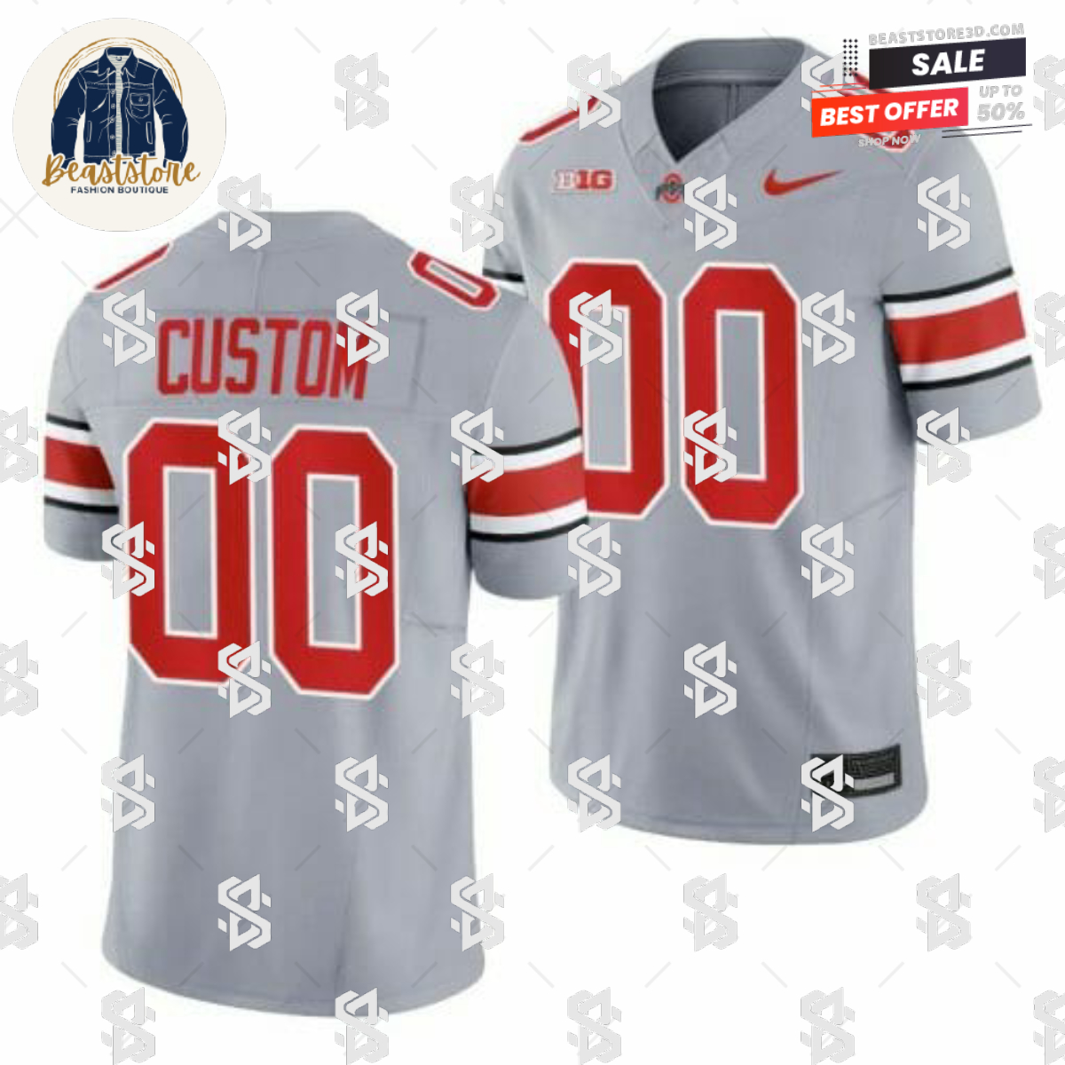 Ohio State Buckeyes Custom Jersey Name and Number NCAA Gary Limited Football