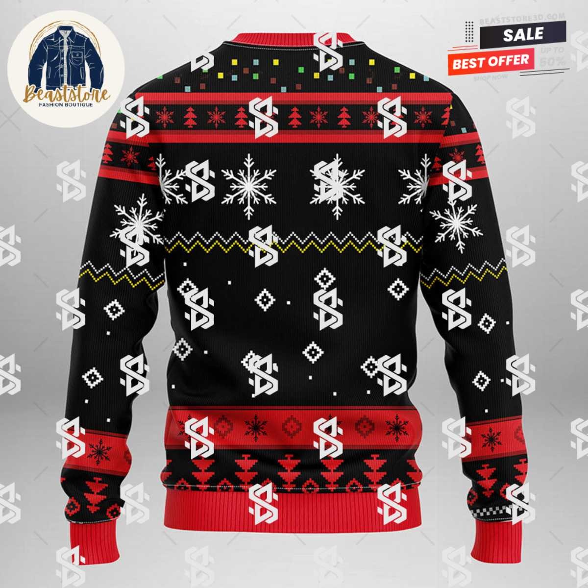 Ottawa Senators Funny Grinch Christmas Ugly Sweater