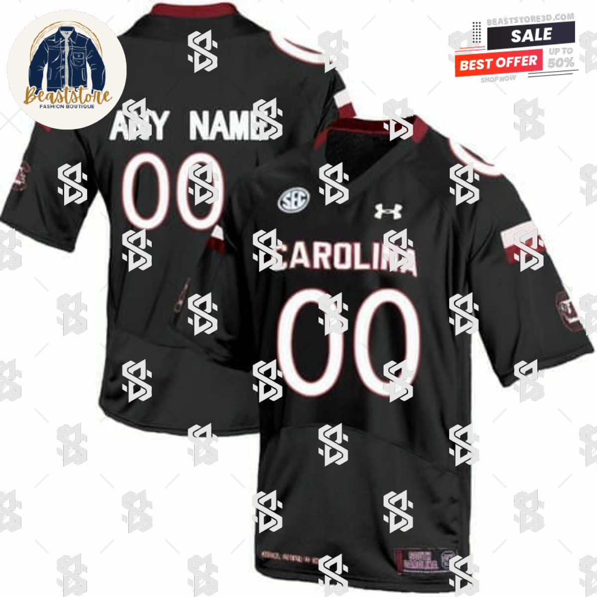 Personalized South Carolina Gamecocks Jersey NCAA Football Black