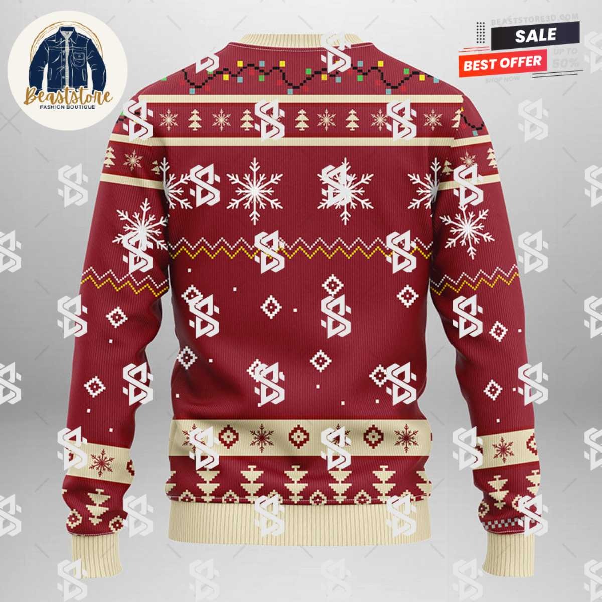 Phoenix Coyotes Funny Grinch Christmas Ugly Sweater