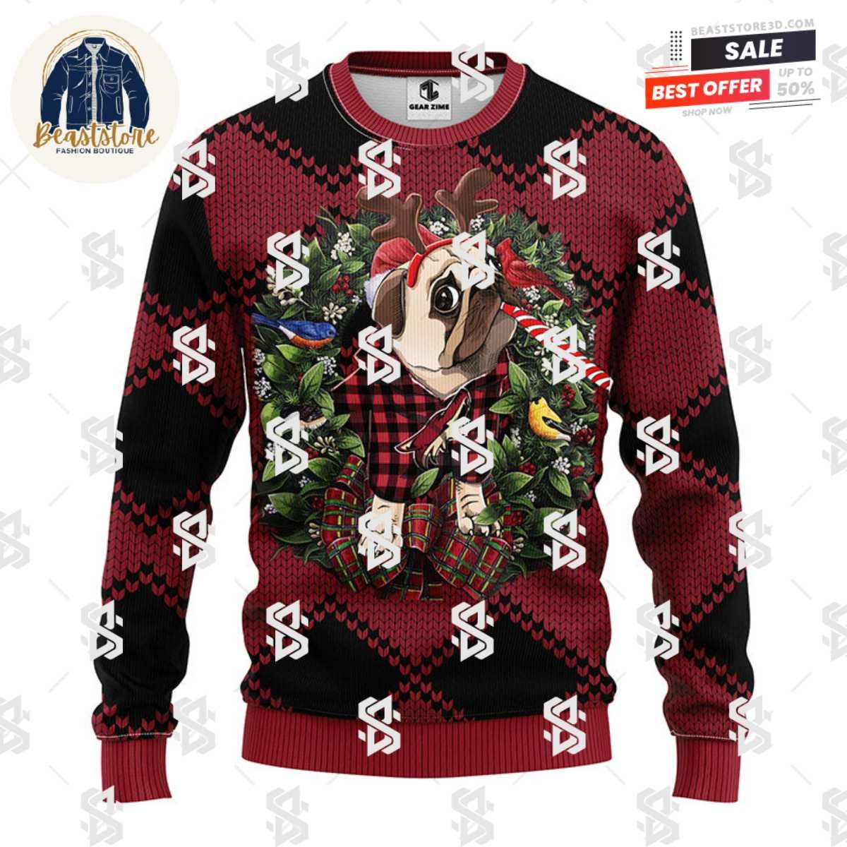 Phoenix Coyotes Pub Dog Christmas Ugly Sweater