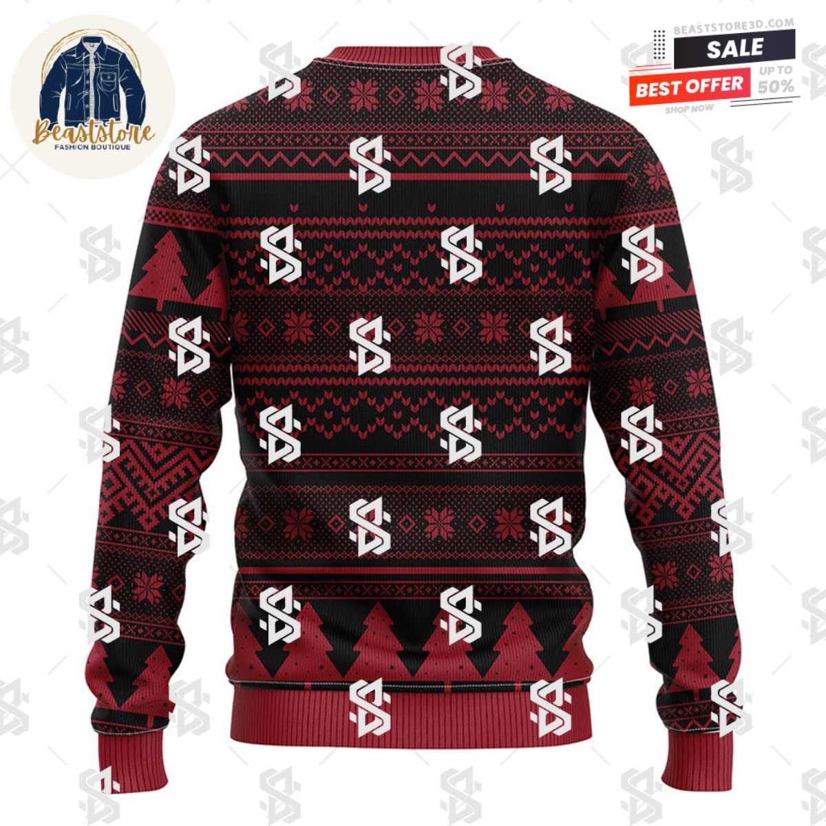 Phoenix Coyotes Tree Ugly Christmas Fleece Sweater
