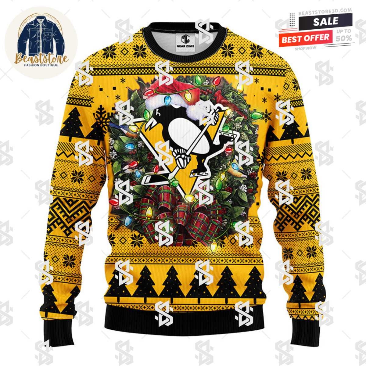 Pittsburgh Penguins Christmas Ugly Sweater
