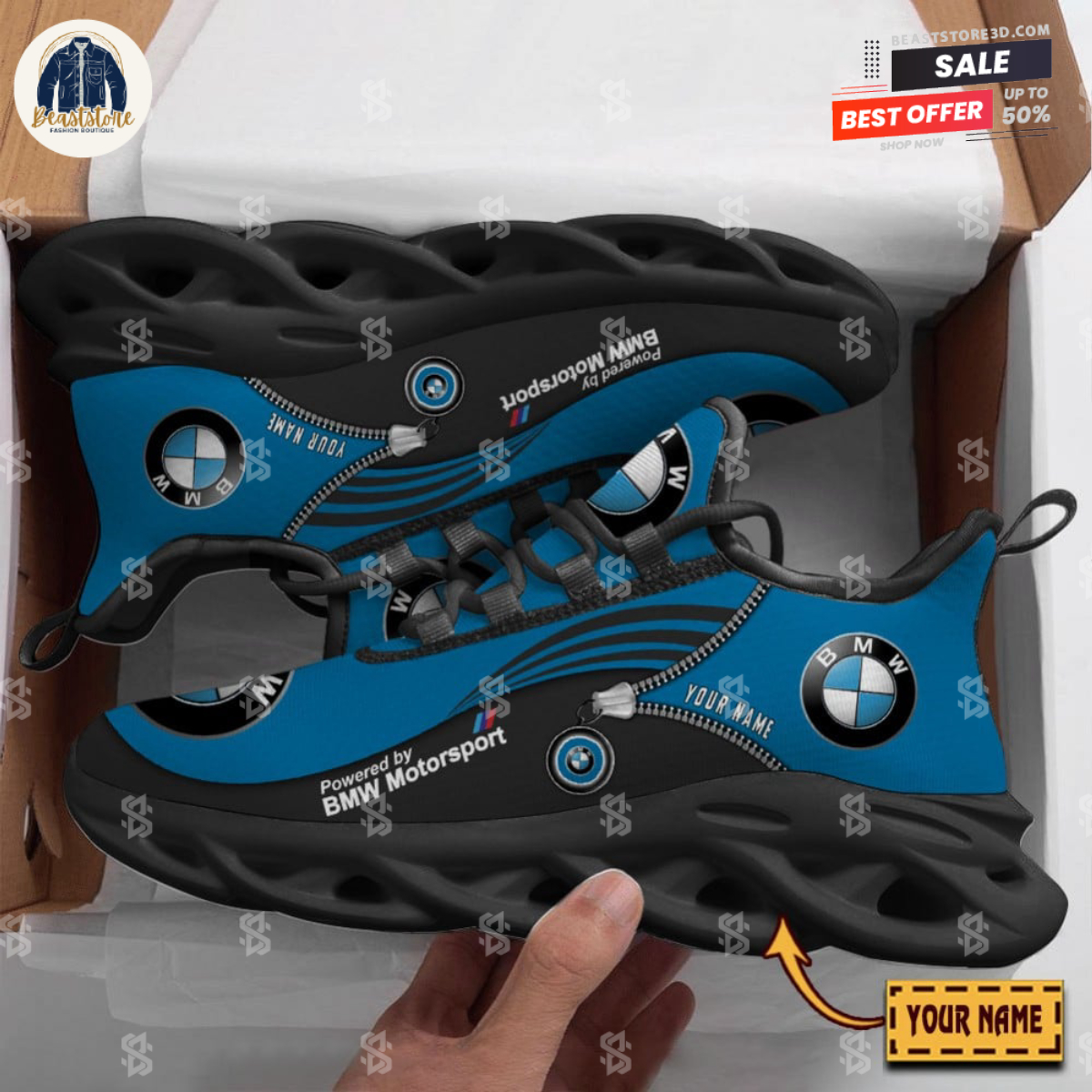 Powered By BMW Motorsport Fashion Personalized Max Soul Shoes