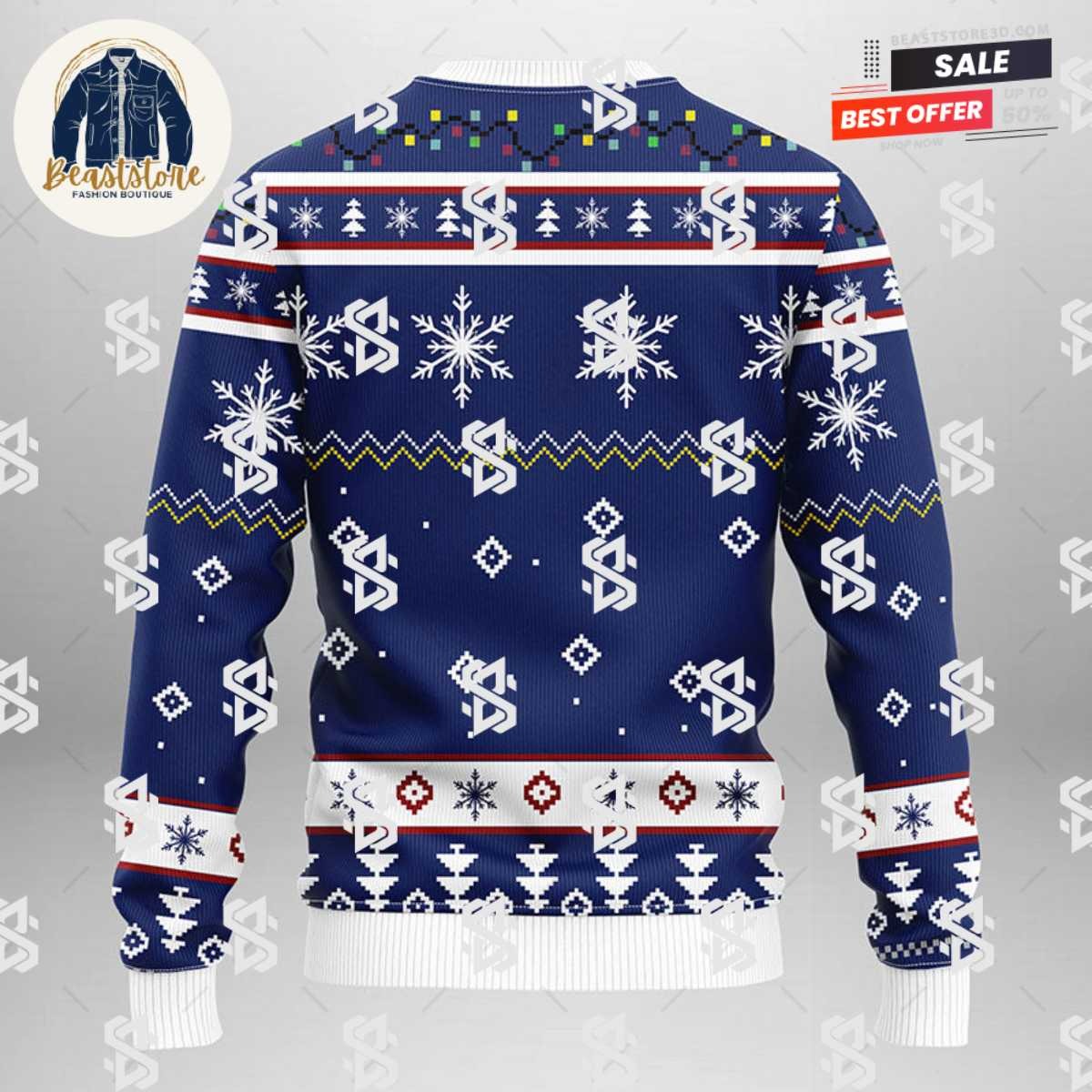 Tampa Bay Lightning Funny Grinch Christmas Ugly Sweater