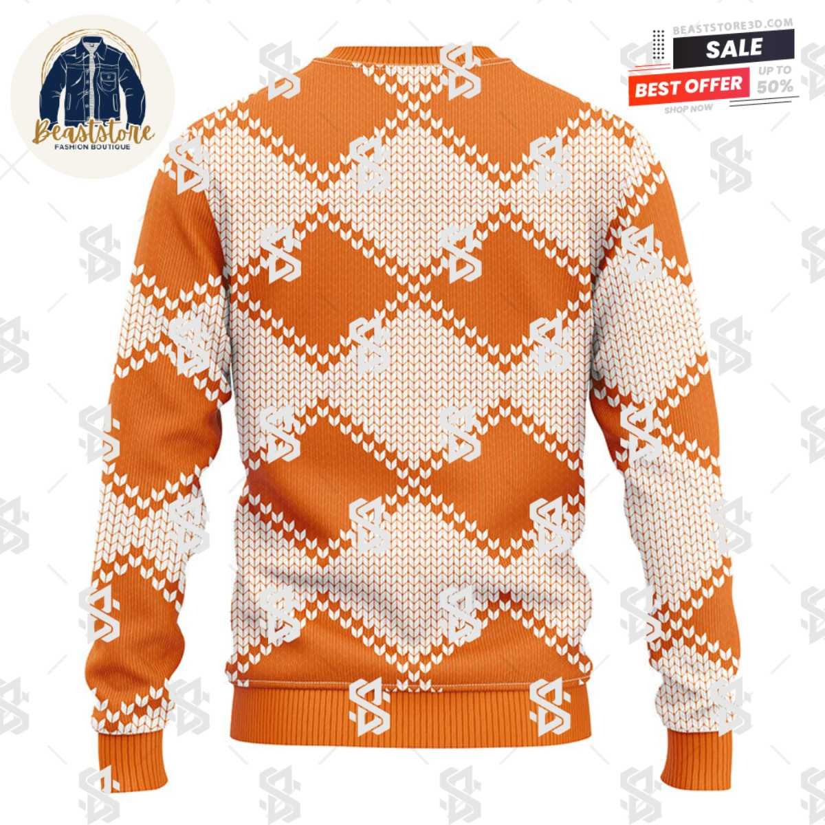 Texas Longhorns Pub Dog Christmas Ugly Sweater