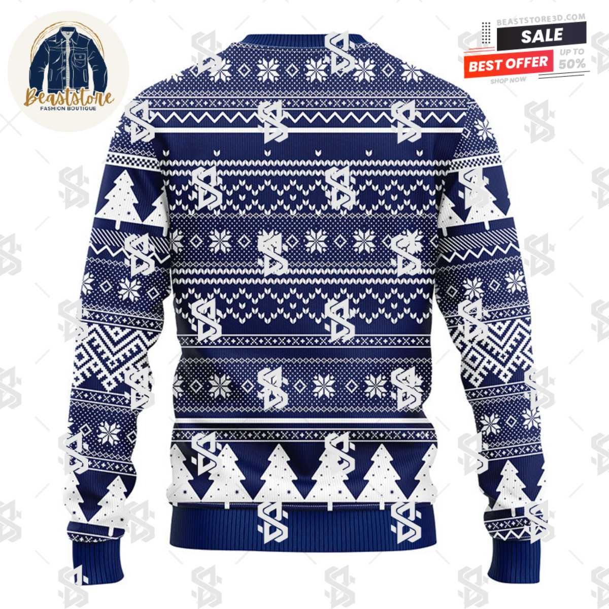 Toronto Maple Leafs Tree Ugly Christmas Fleece Sweater