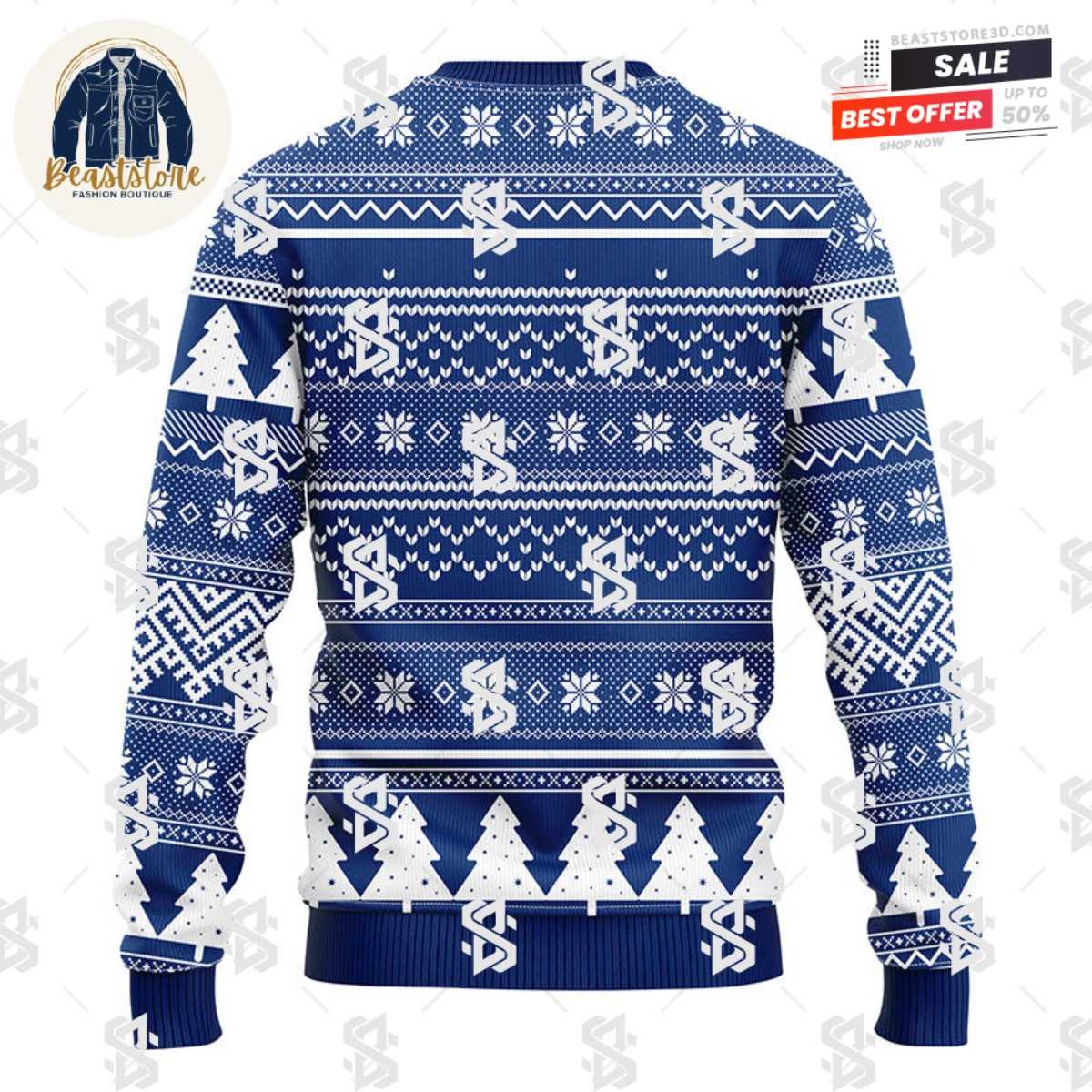 Vancouver Canucks Groot Hug Christmas Ugly Sweater
