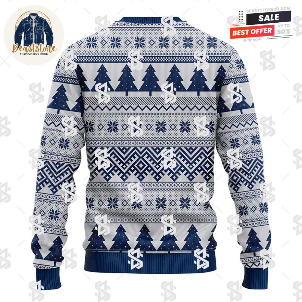 Vancouver Canucks Minion Christmas Ugly Sweater