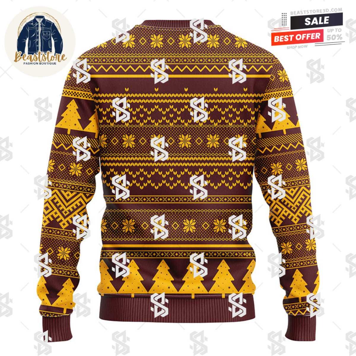 Washington Redskins Skull Flower Ugly Christmas Ugly Sweater