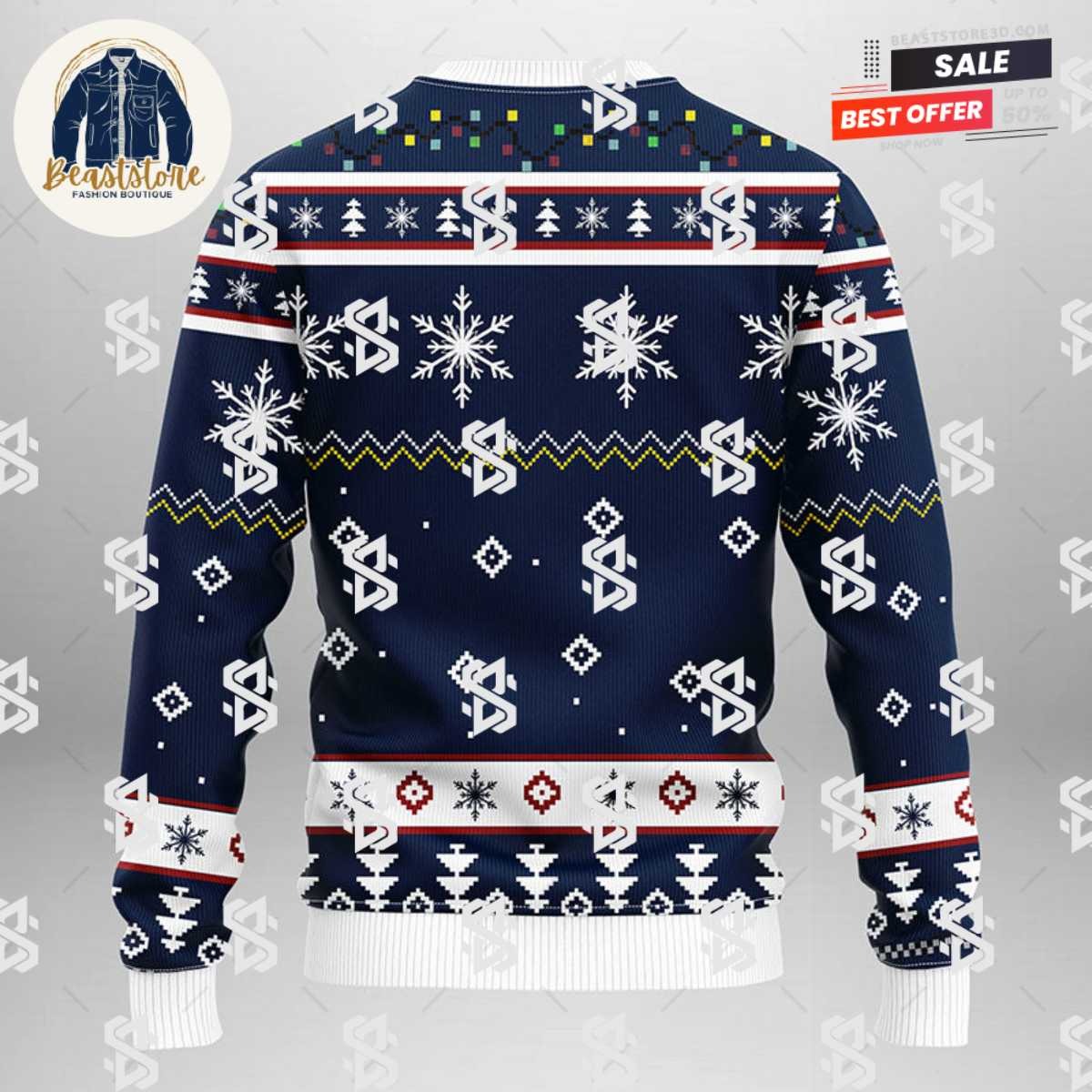 Winnipeg Jets Funny Grinch Christmas Ugly Sweater
