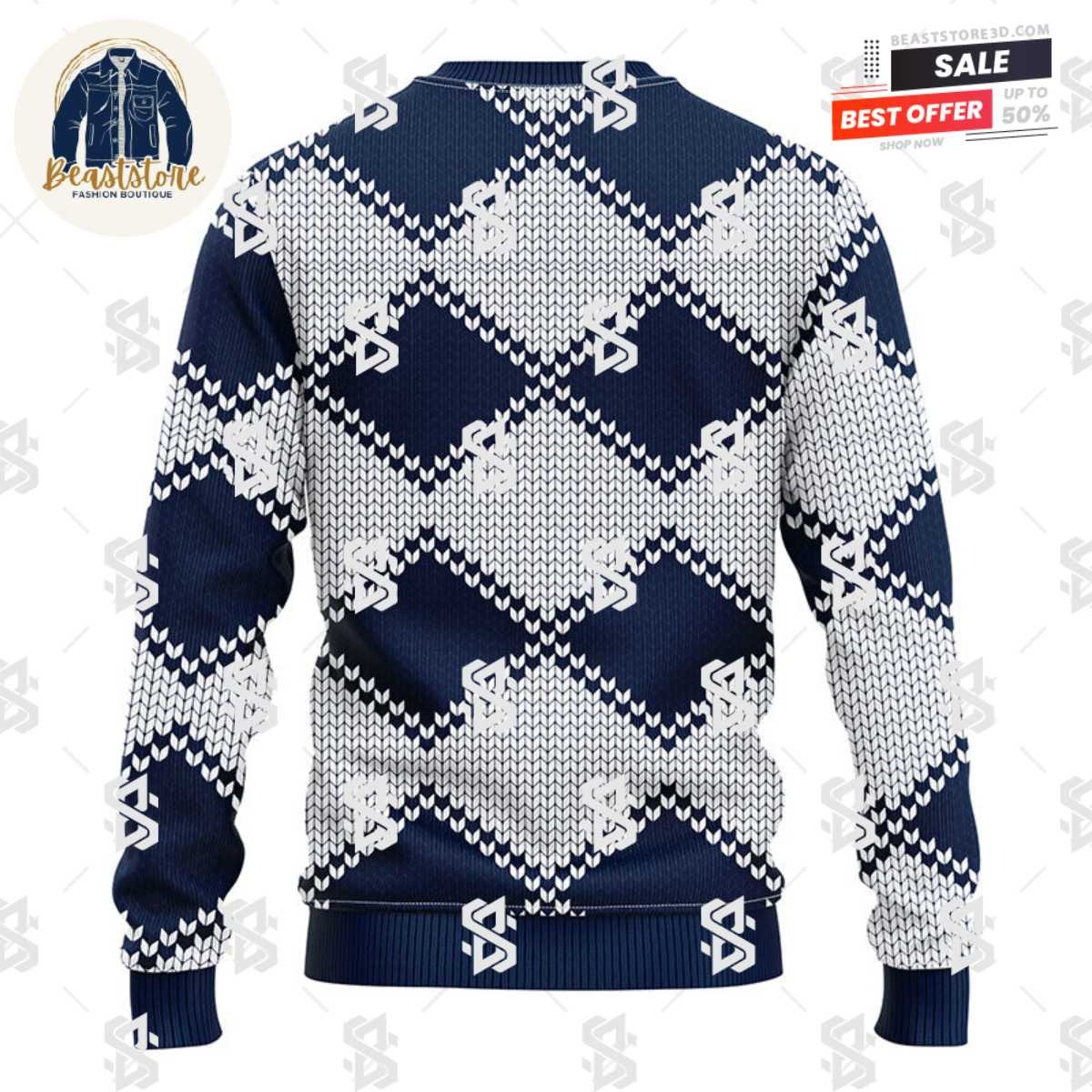 Winnipeg Jets Pub Dog Christmas Ugly Sweater