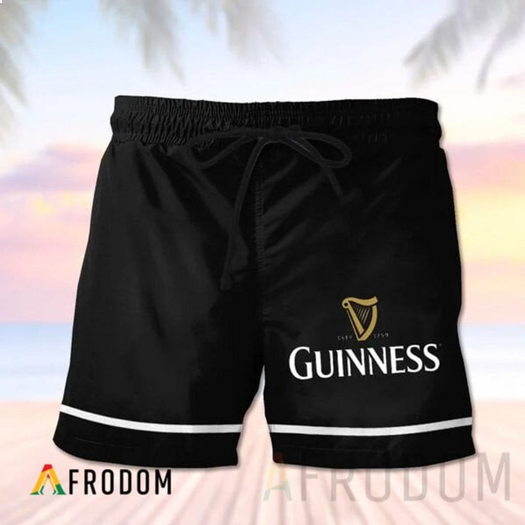 Black Guinness Classic Pants Hawaiian Short