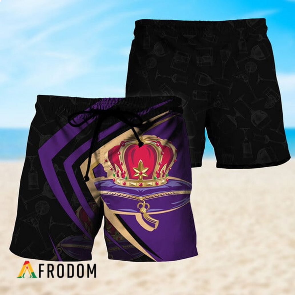 Crown Royal Black Mix Esport Doodle Hawaiian Short