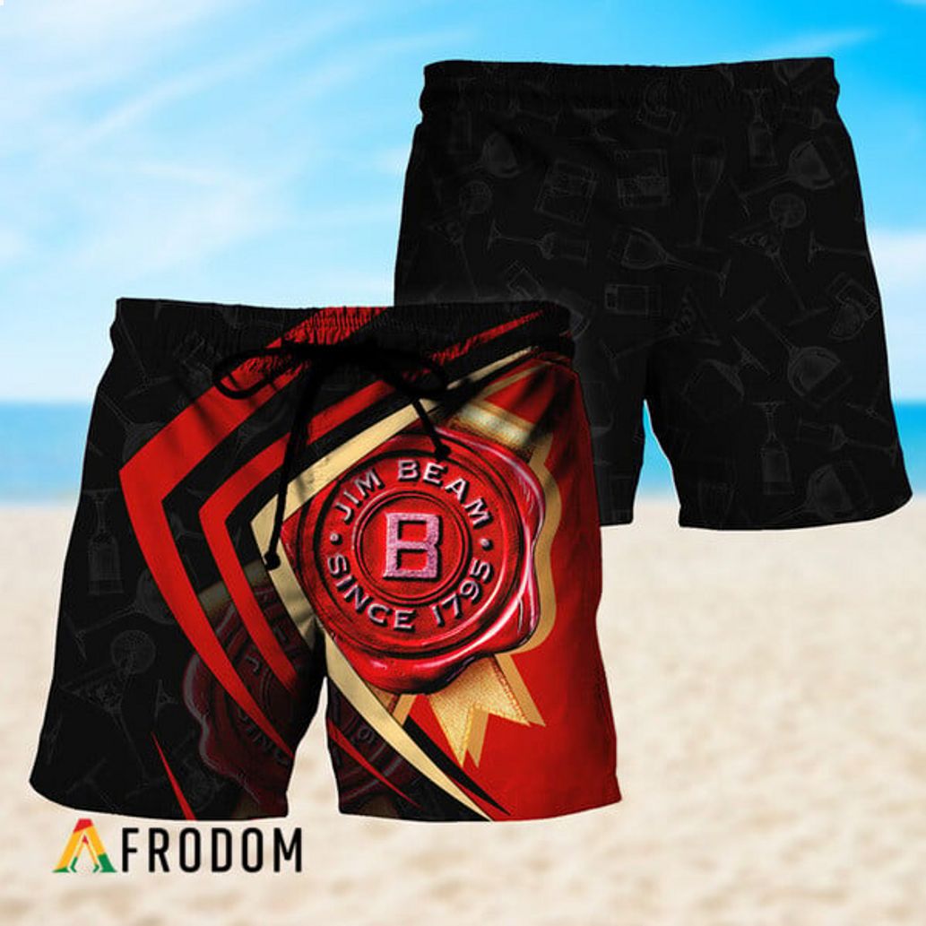 Jim Beam Black Mix Esport Doodle Hawaiian Short