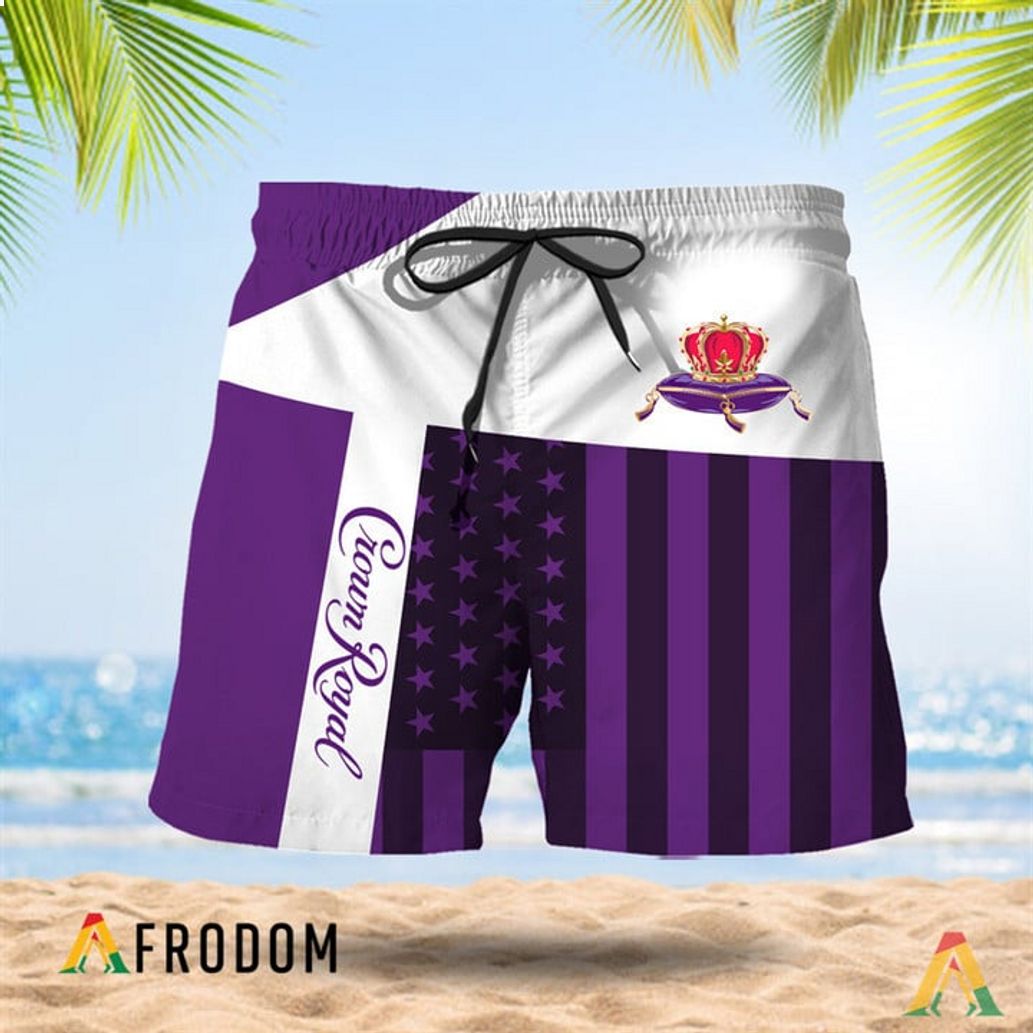 Patch Crown Royal American Flag Hawaiian Short